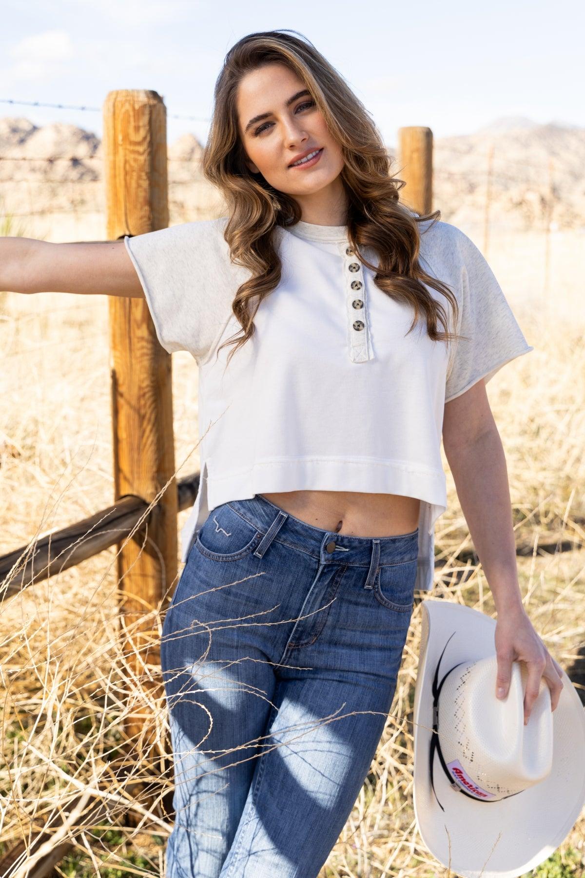 Hellena Cropped Henley