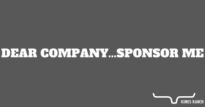 Dear Company…Sponsor Me