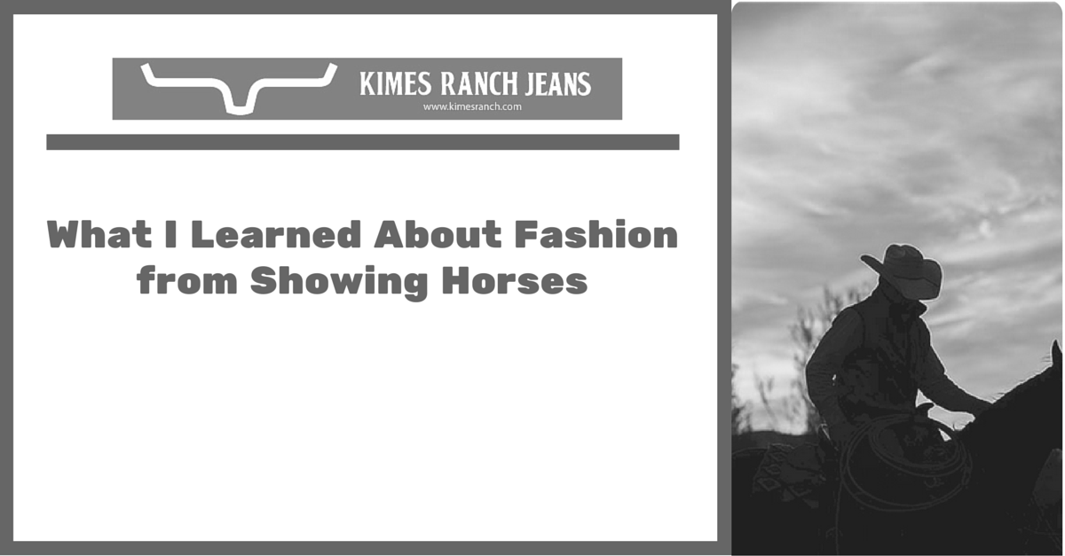 What I learned about Fashion from showing horses