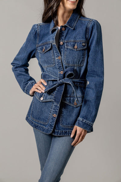 Becca | Belted Denim Jacket | Kimes Ranch