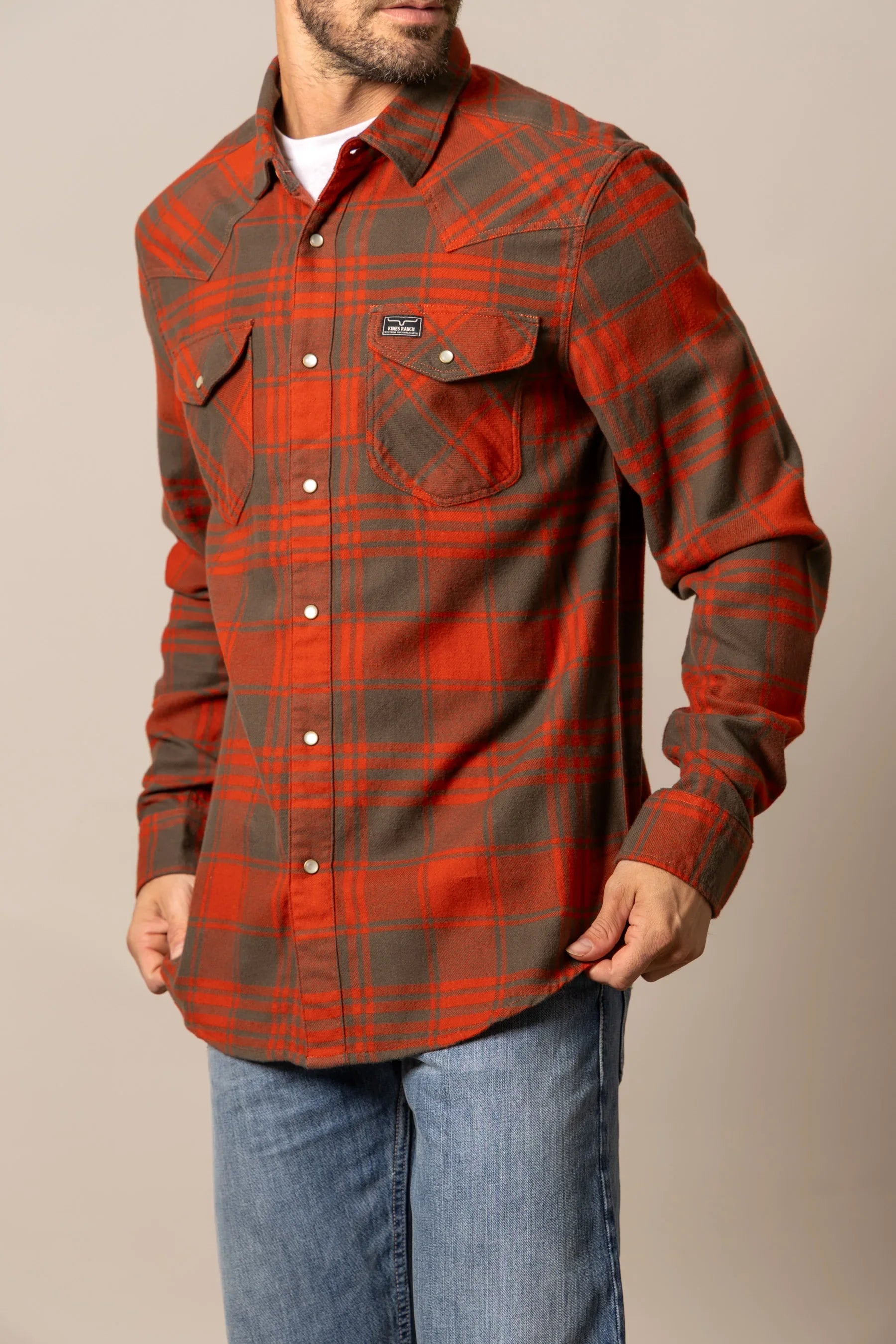open lace back dress The Flat Head Block Check Flannel Shirt  Red / Black