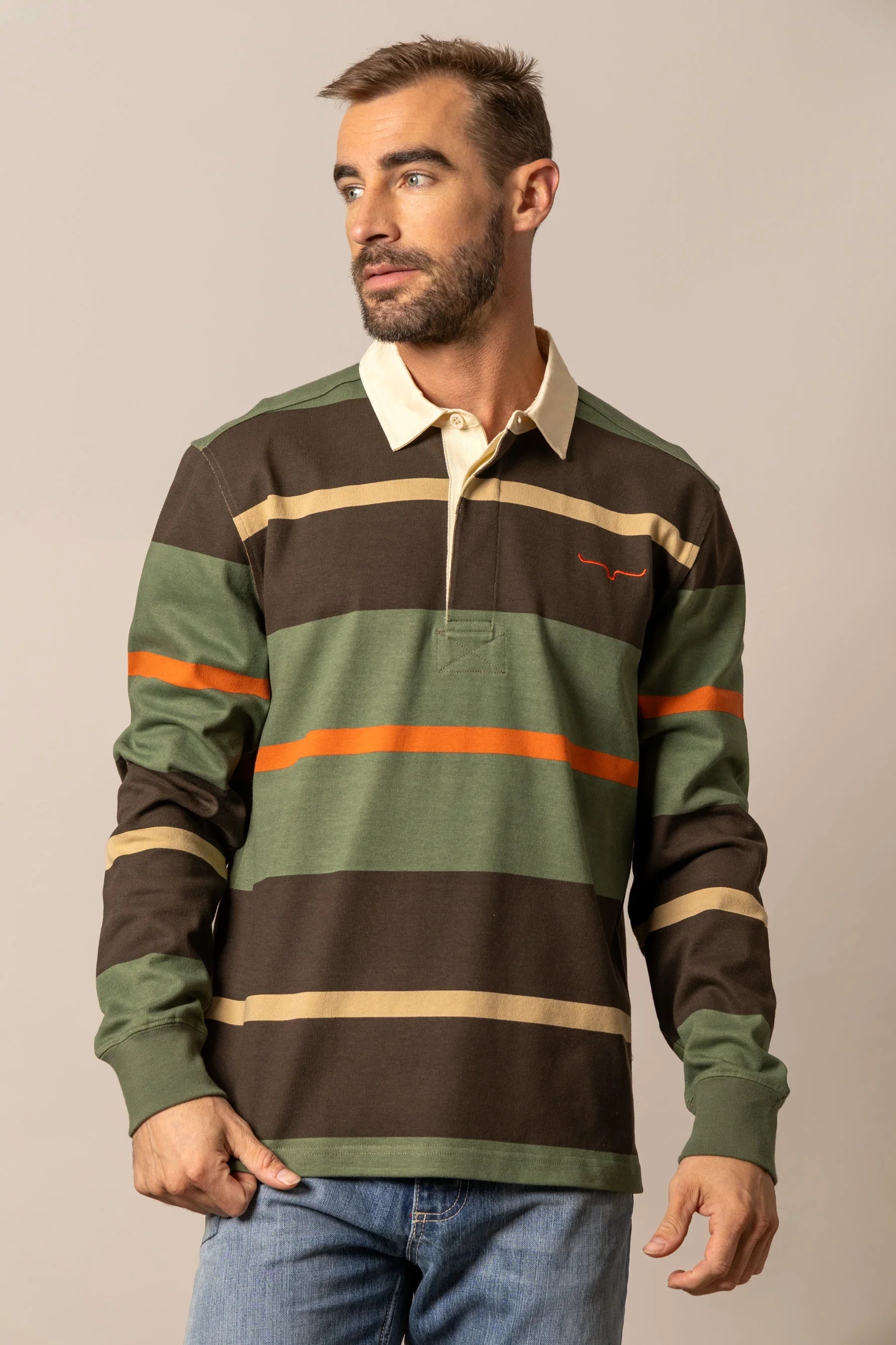 Bulldog Rugby | Western Stripe Long Sleeve | Kimes Ranch