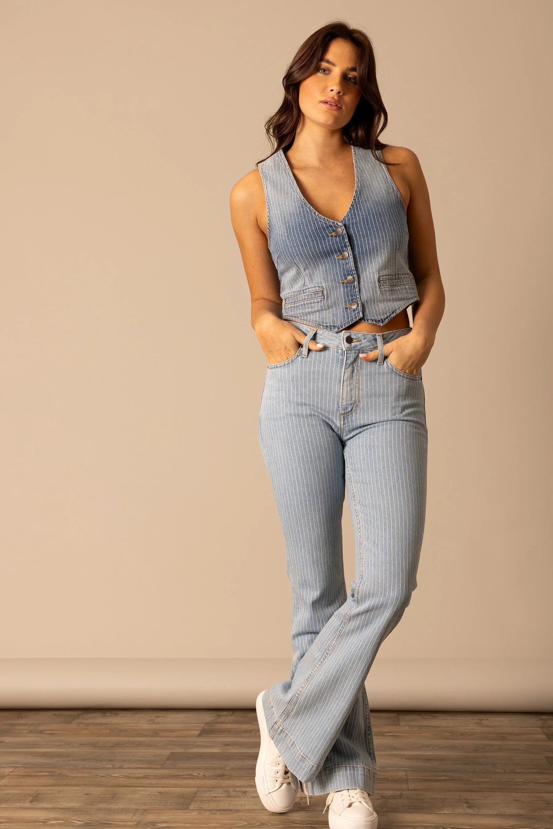 Candace Vest | Women's Western Denim Layer | Kimes Ranch