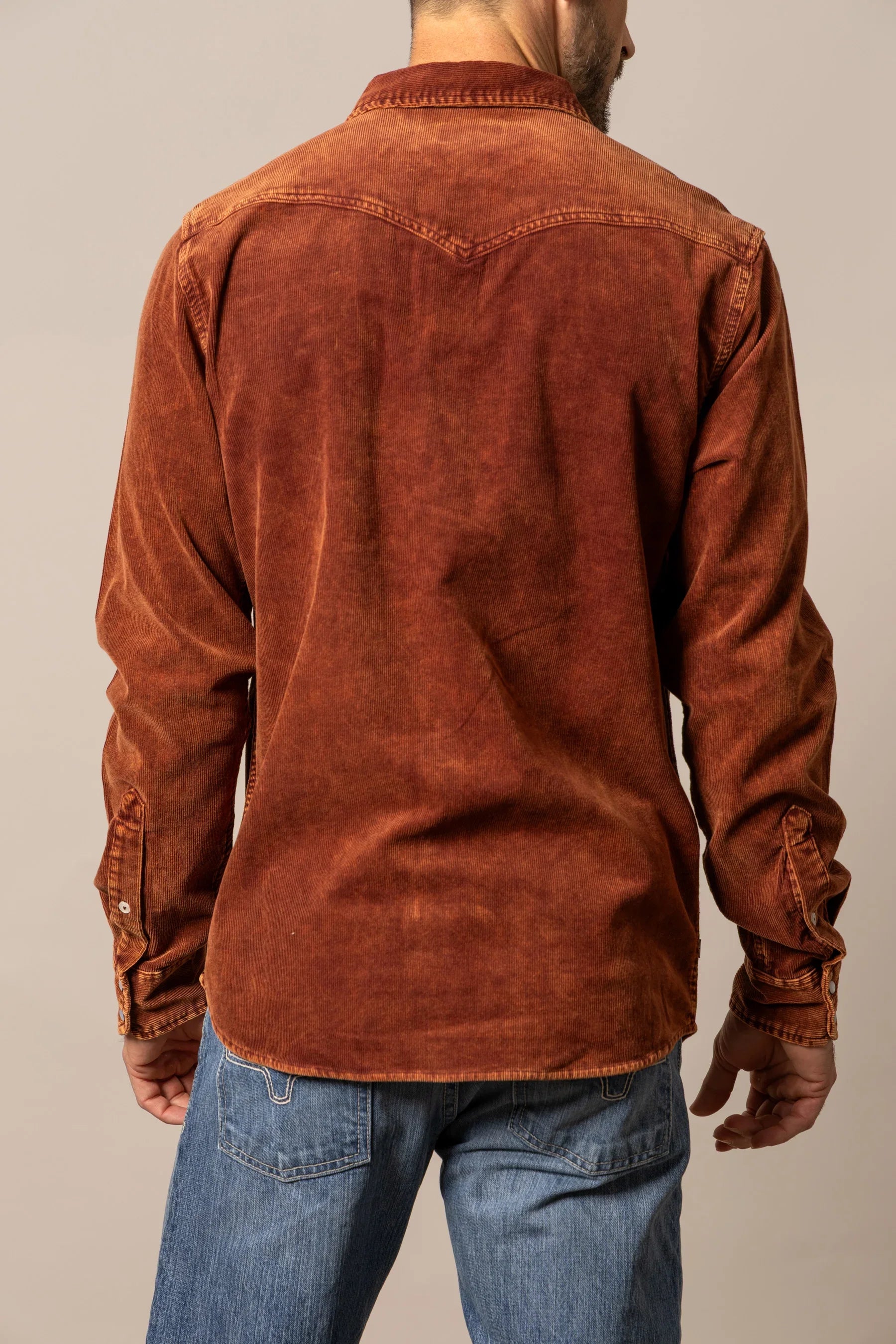 Catalina Cord | Corduroy Snap Shirt with Horn Detail | Kimes Ranch