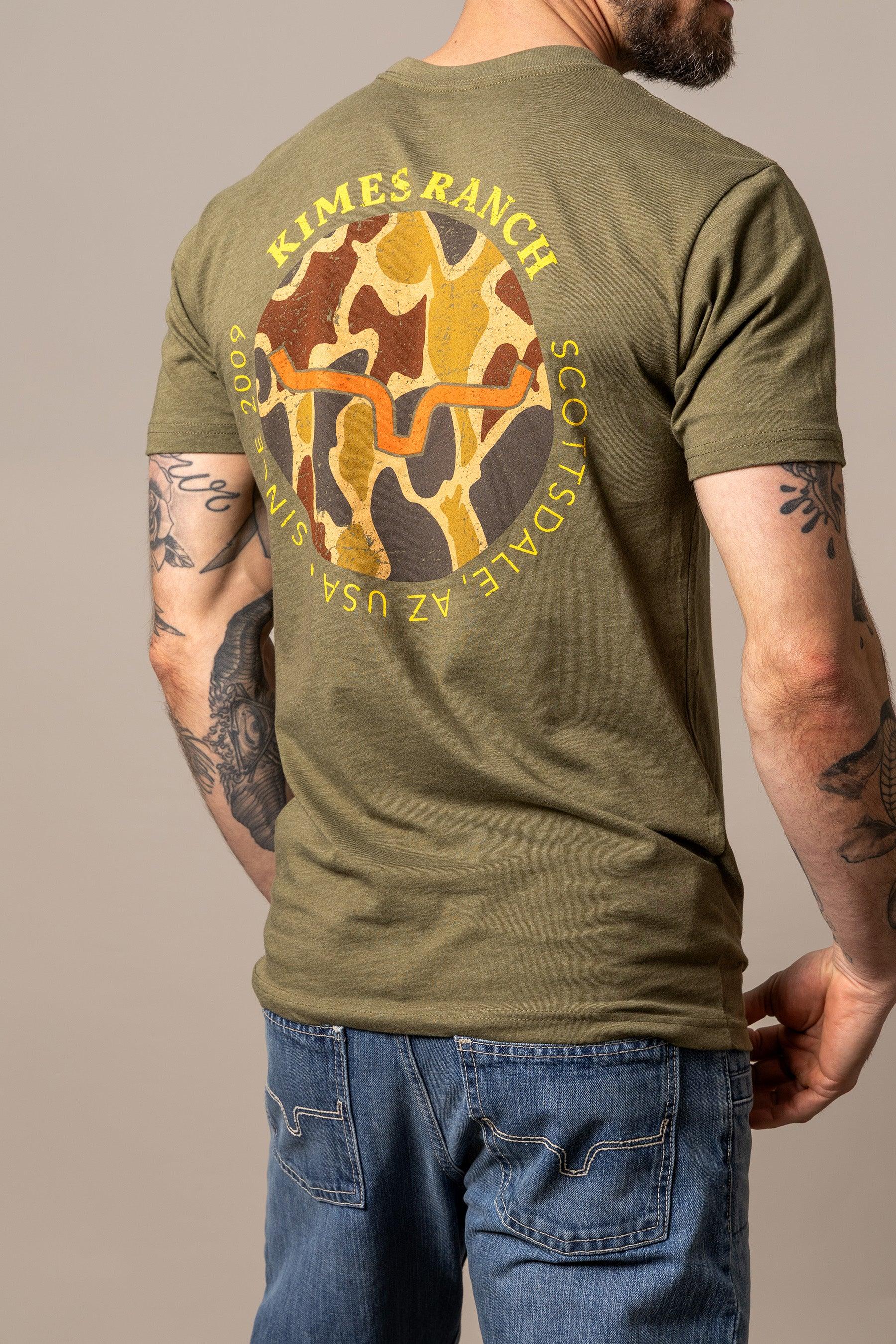 Build Your Brand T-shirt voor heren, camouflage (dark camo), S Build Your Brand T-shirt voor heren, camouflage (dark camo), S