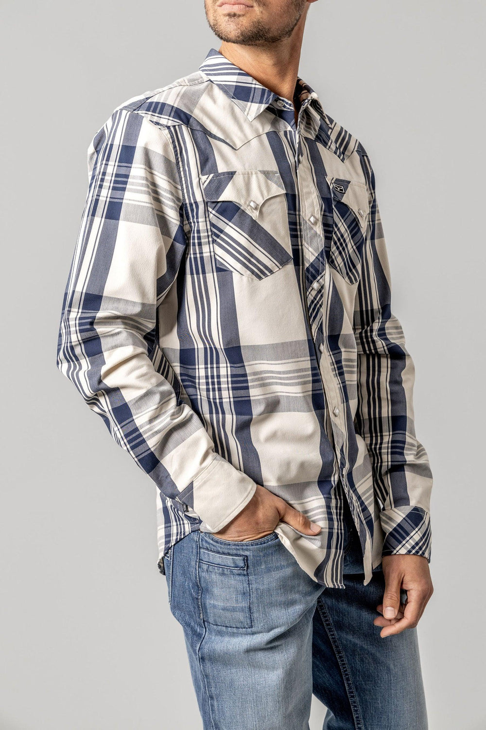 Double R | Men's CoolMax Plaid Shirt | Kimes Ranch