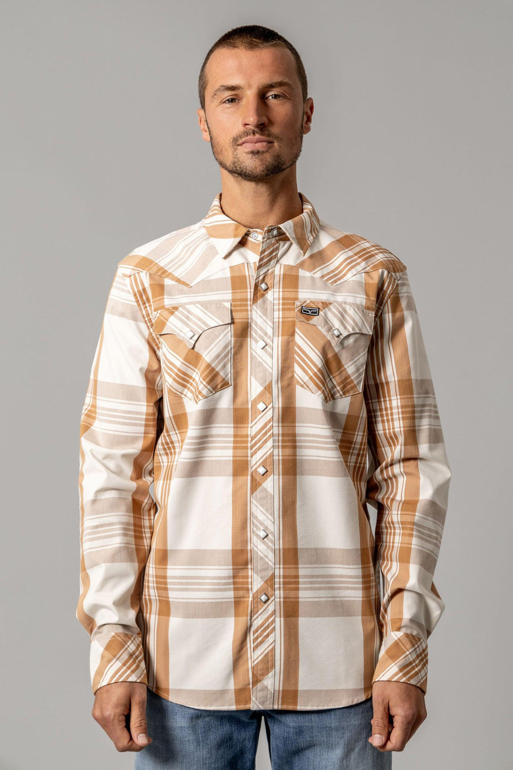 Doubloe R Double R | Men's CoolMax Plaid Shirt | Kimes Ranch