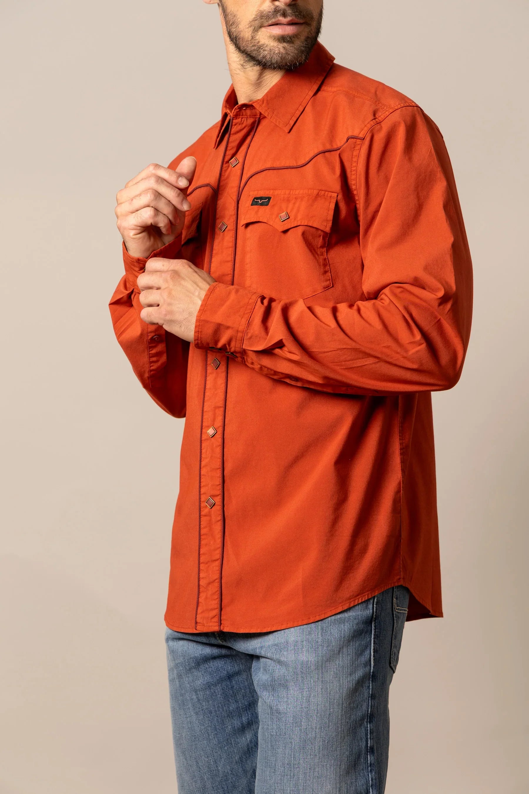 El Toro Shirt | Western Pearl Snap with Vintage Yoke | Kimes Ranch