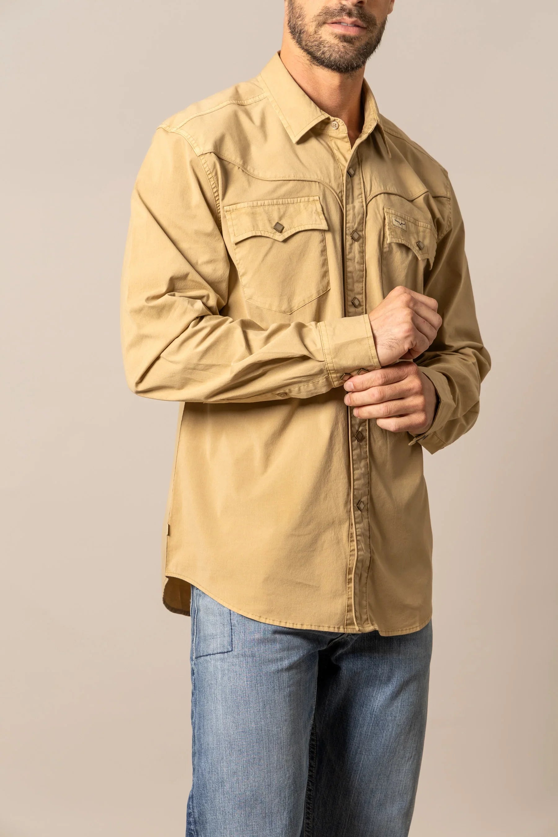 トップス maderhn El Toro Shirt | Western Pearl Snap with Vintage Yoke | Kimes Ranch
