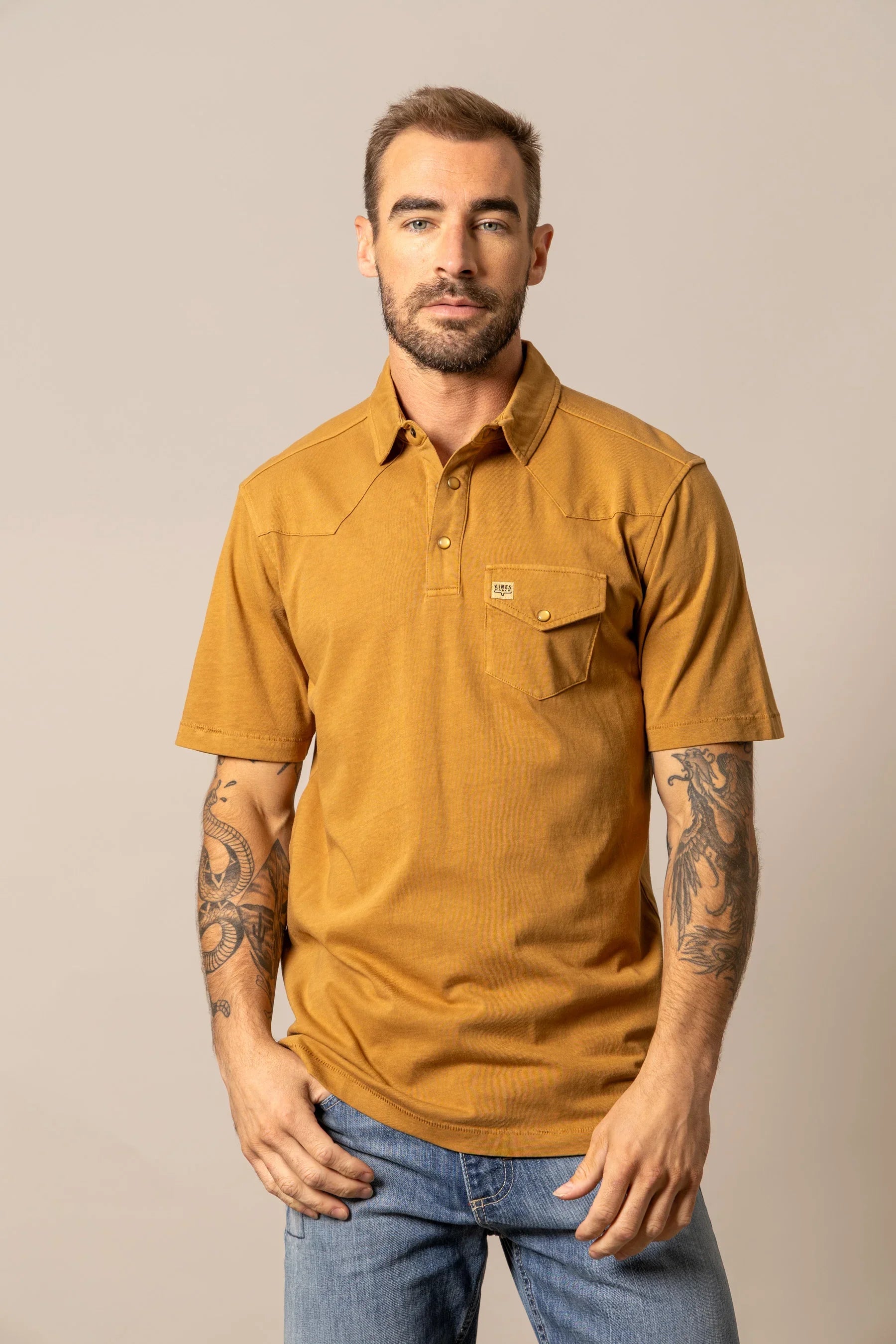 Fluger Polo | Western Snap Pocket Polo | Kimes Ranch