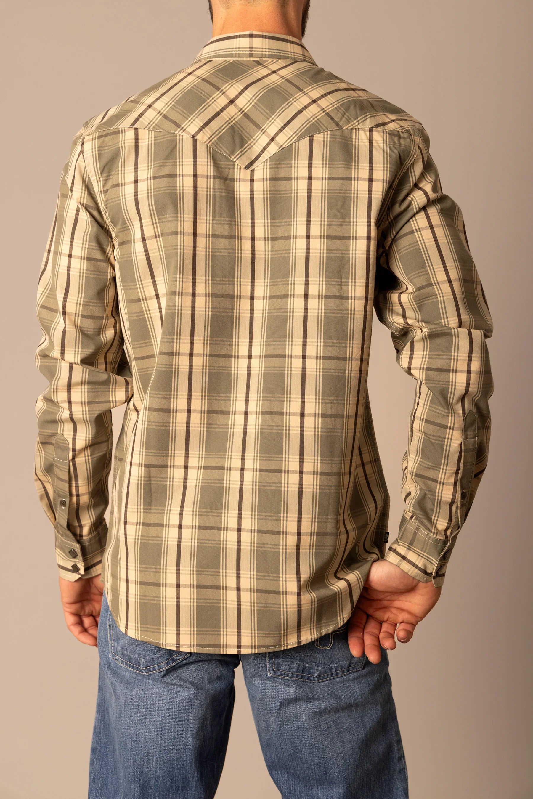 Frank Shirt | Plaid Western Snap Shirt with Coolmax | Kimes Ranch