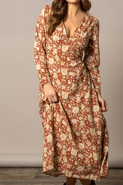 Georgia-Midi-Burnt-Red-Dress-