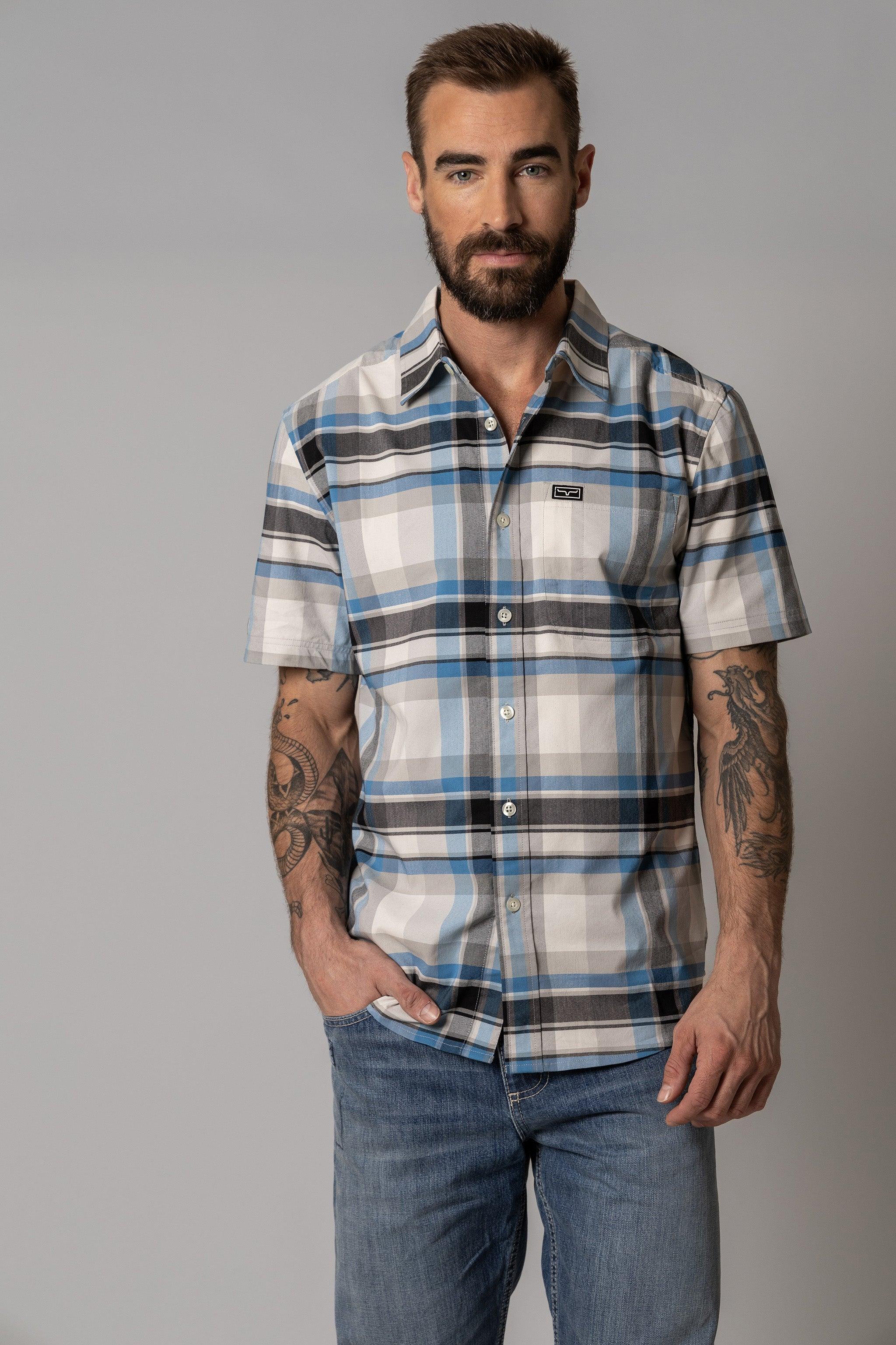 Kimes Ranch Men's Grande Plaid Shirt Small Red Kimes Ranch Men's Grande Plaid Shirt Small Red