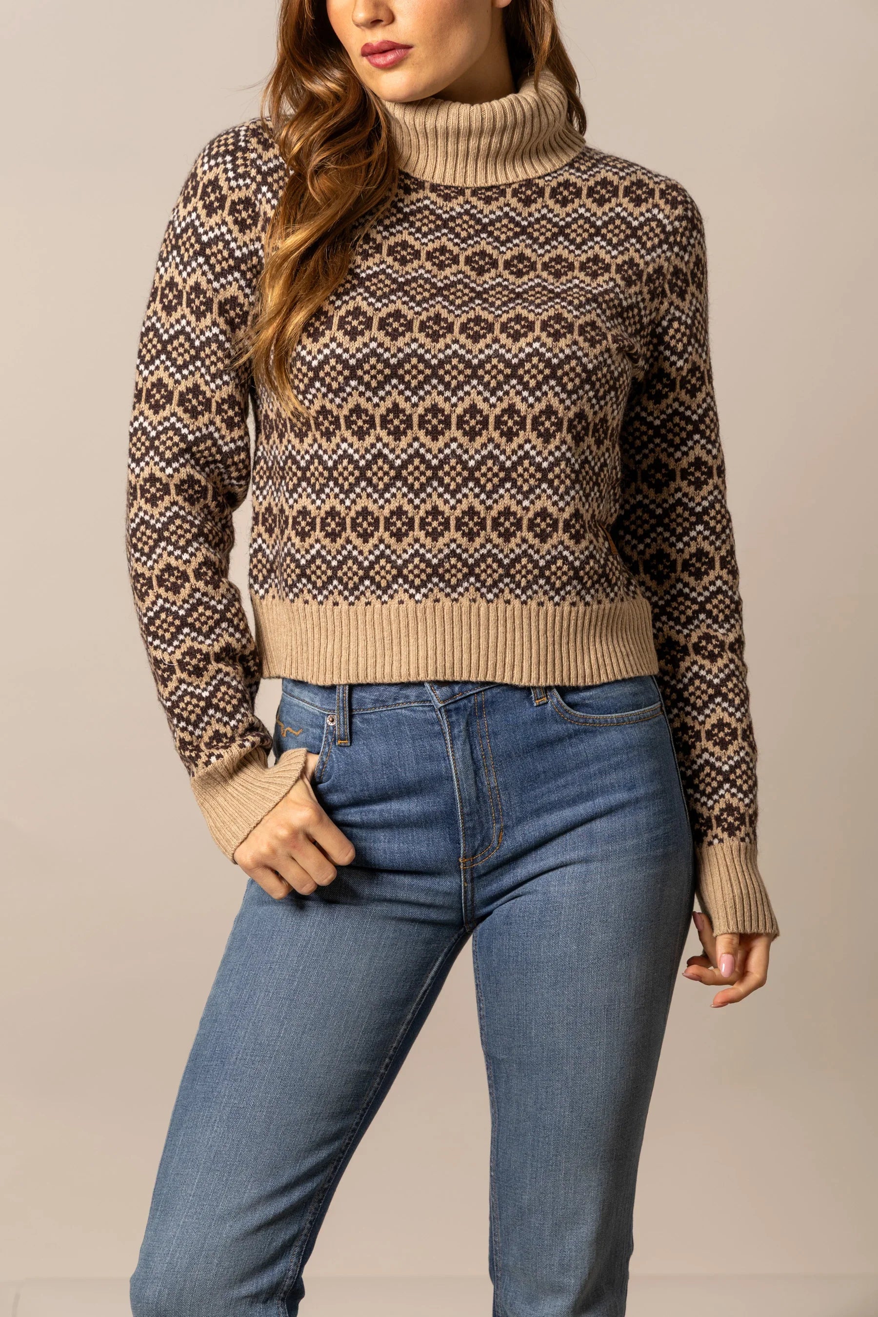 Hazel Turtleneck | Merino Wool Cropped Sweater | Kimes Ranch