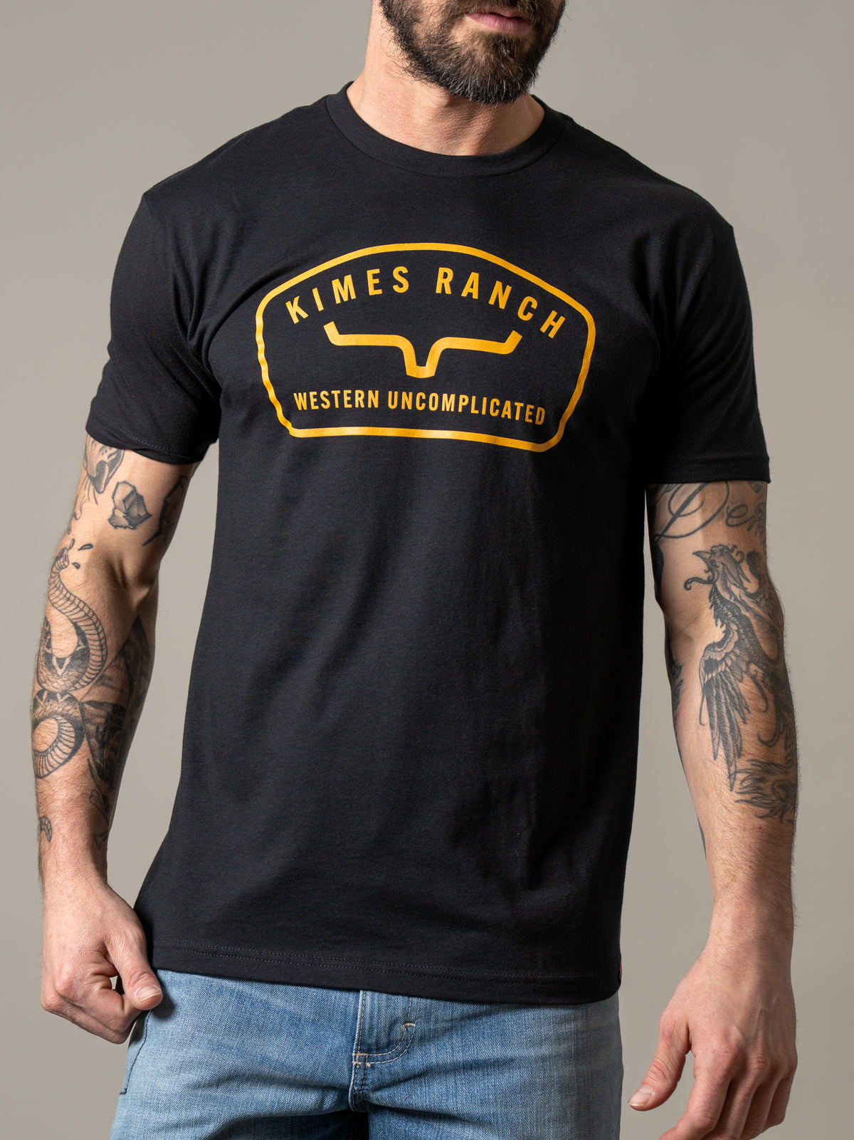 Hunton | Men’s Western Logo Tee | Kimes Ranch