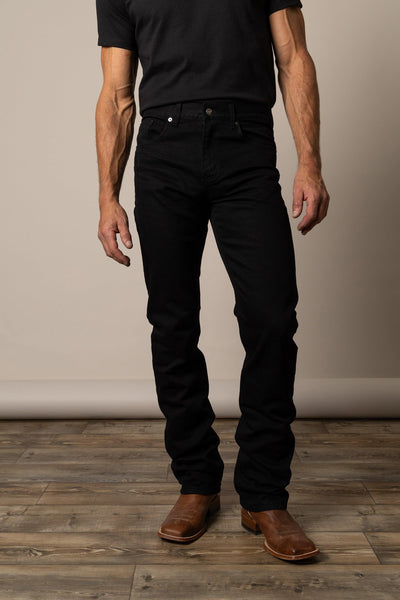 James Black | Men's Straight Leg Black Jeans | Kimes Ranch