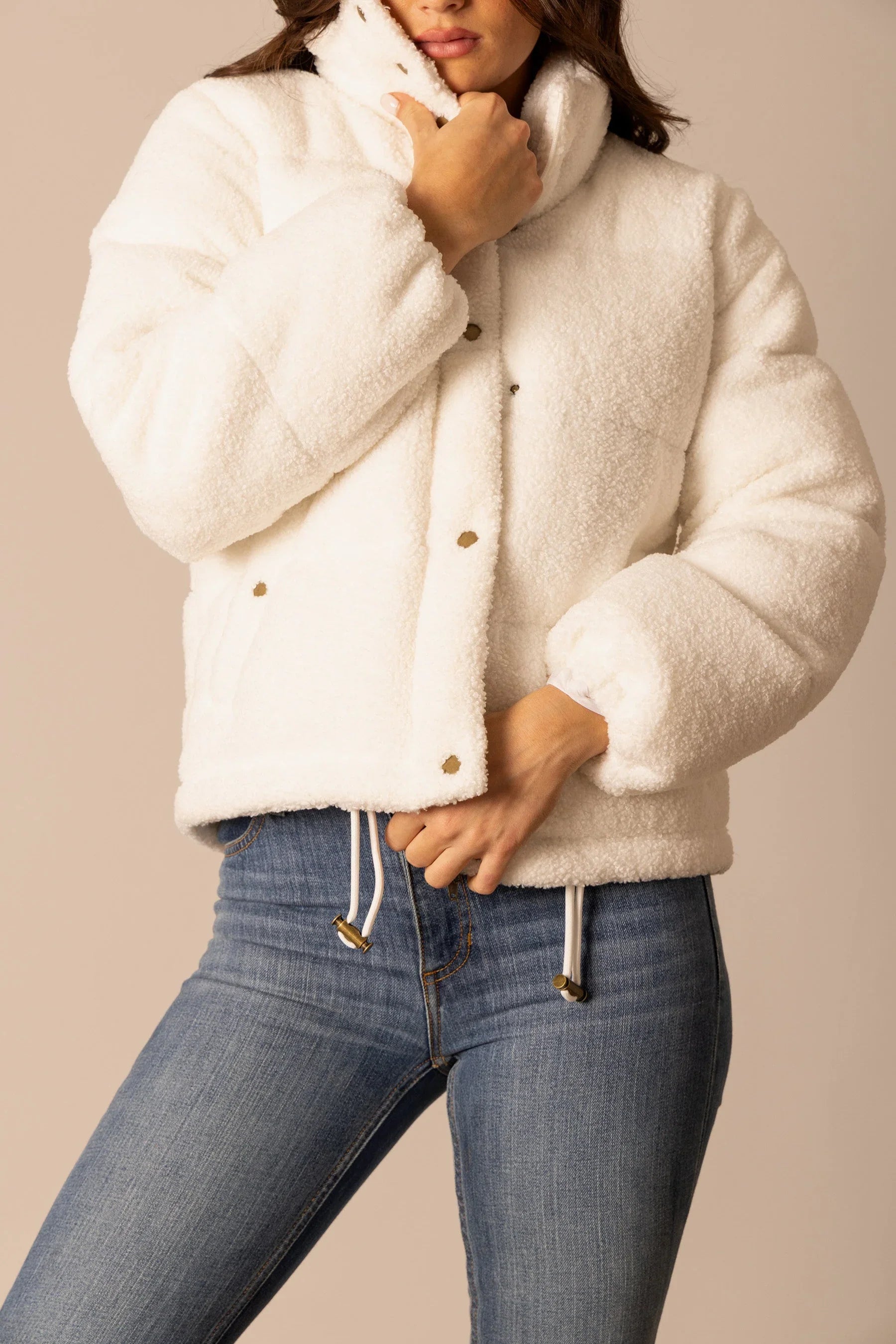 Jaycee Jacket | Sherpa-Lined Western Puffer with Collar | Kimes Ranch