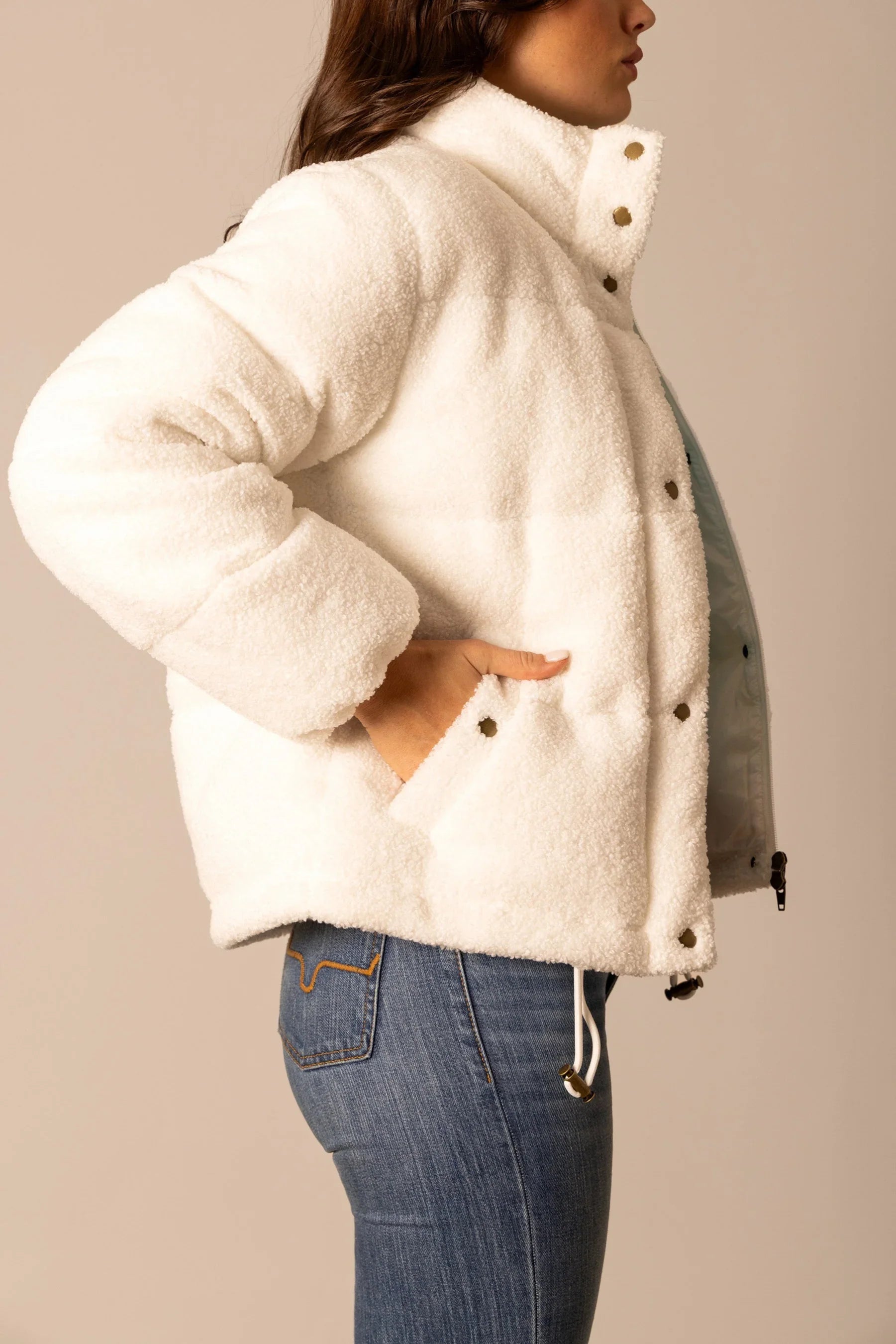 Jaycee Jacket | Sherpa-Lined Western Puffer with Collar | Kimes Ranch
