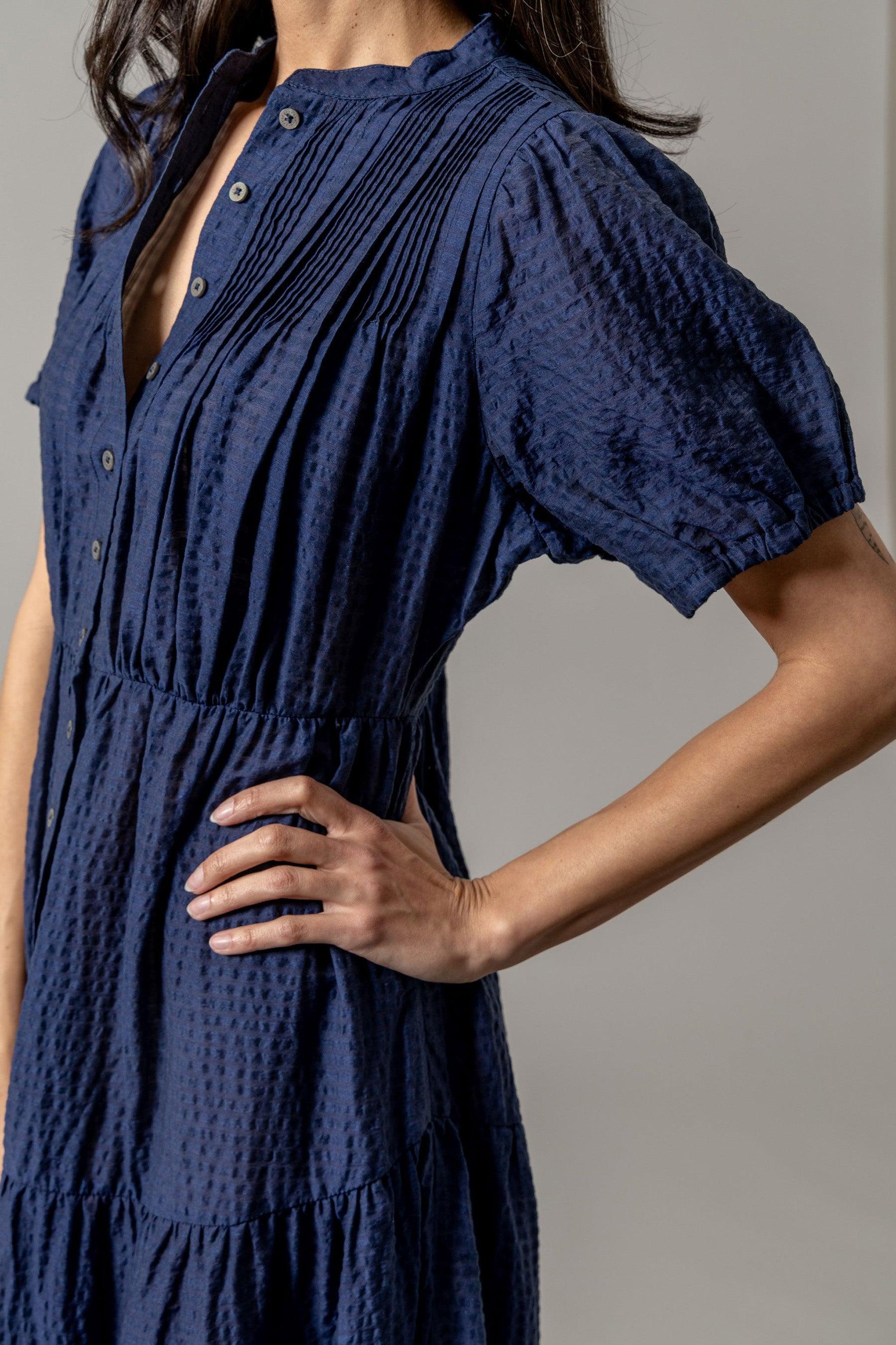 jocelyn short sleeve linen dress Jocelyn Short Sleeve Linen Dress | Multi