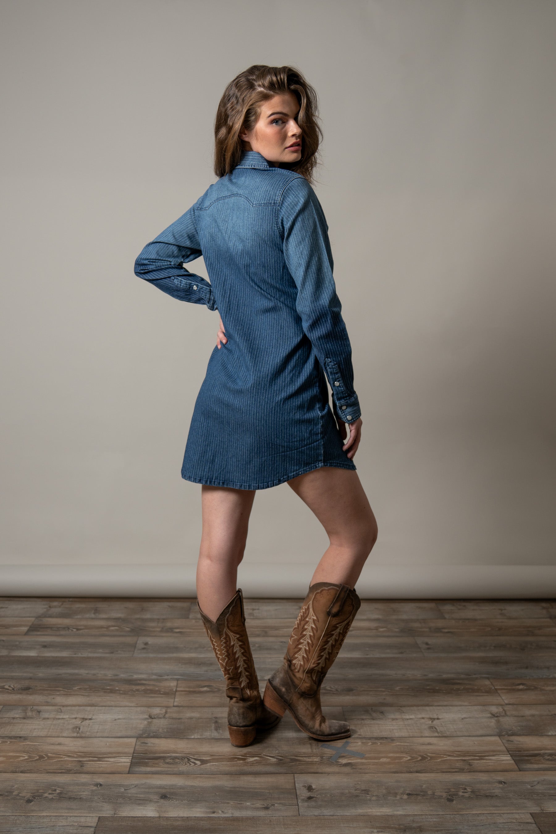 Kimes Ranch Women`s Jordi Short Snap Closure Denim Dress Kimes Ranch Women`s Jordi Short Snap Closure Denim Dress
