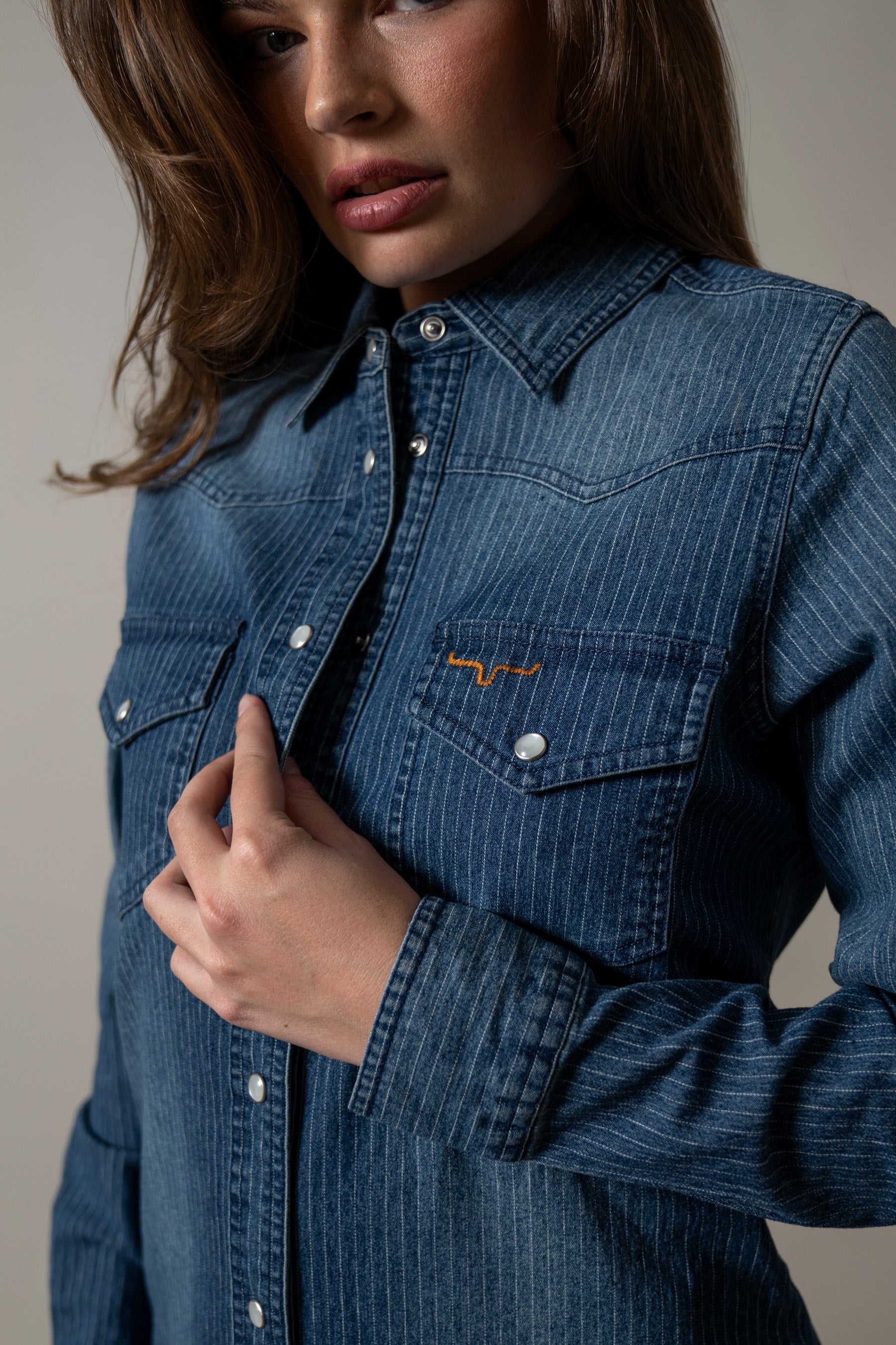 jordi mini dress Kimes Ranch Women`s Jordi Short Snap Closure Denim Dress