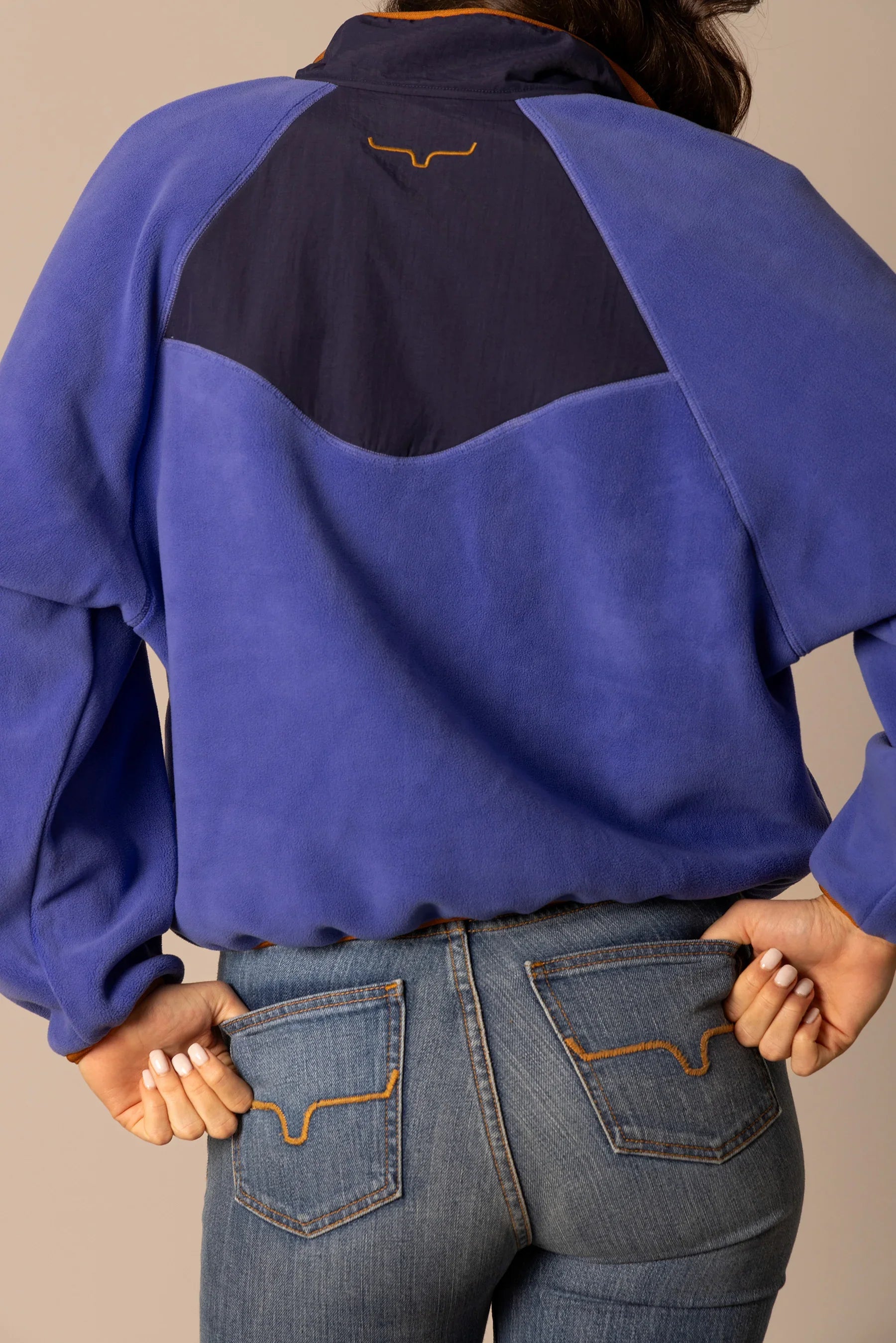 Josie Fleece | Colorblocked Polar Fleece Jacket with horn | Kimes