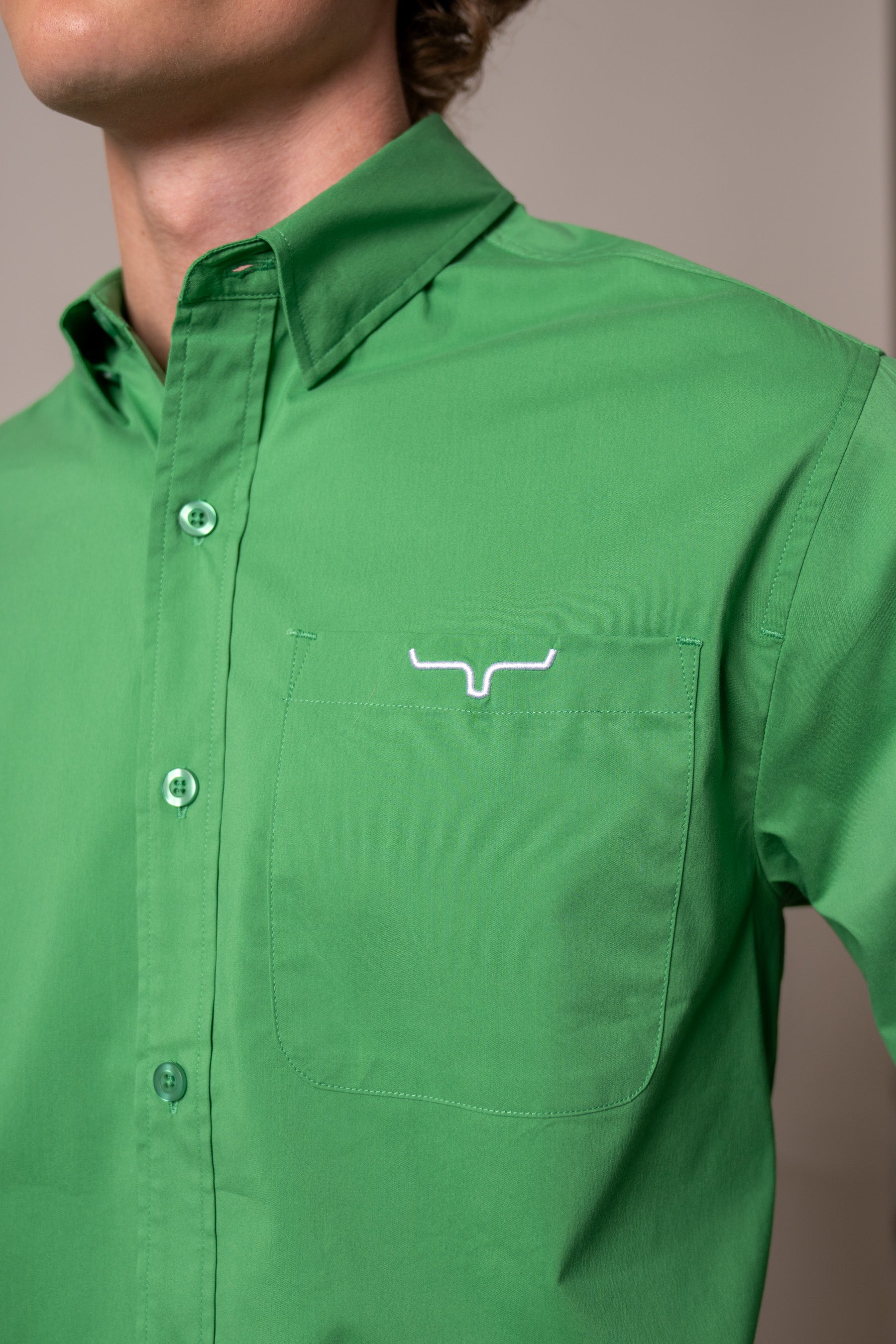men green dress shirt Kimes Ranch Men's KR Team Dress Shirt, White, XL