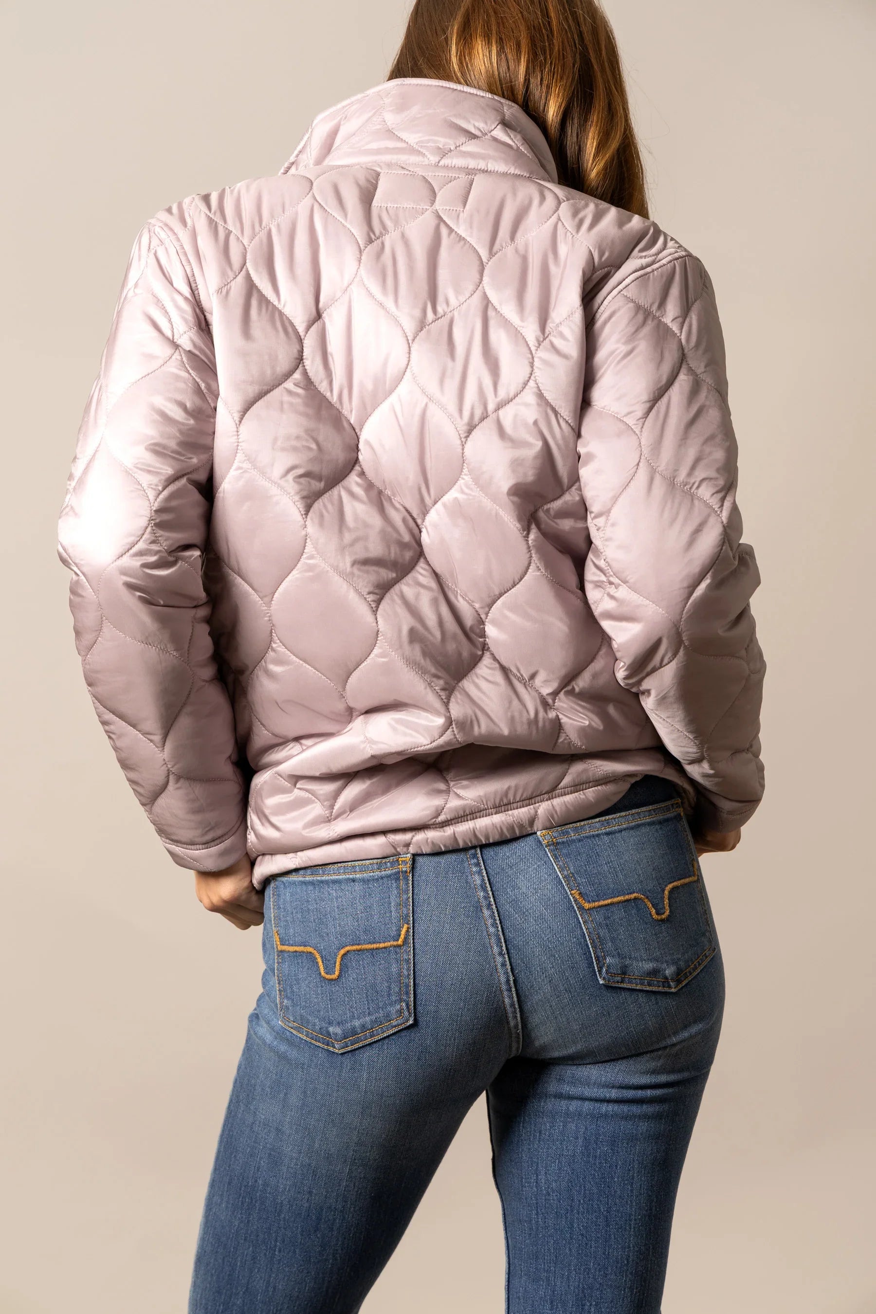 Lara Jacket | Quilted Nylon with Contrast Lining | Kimes Ranch