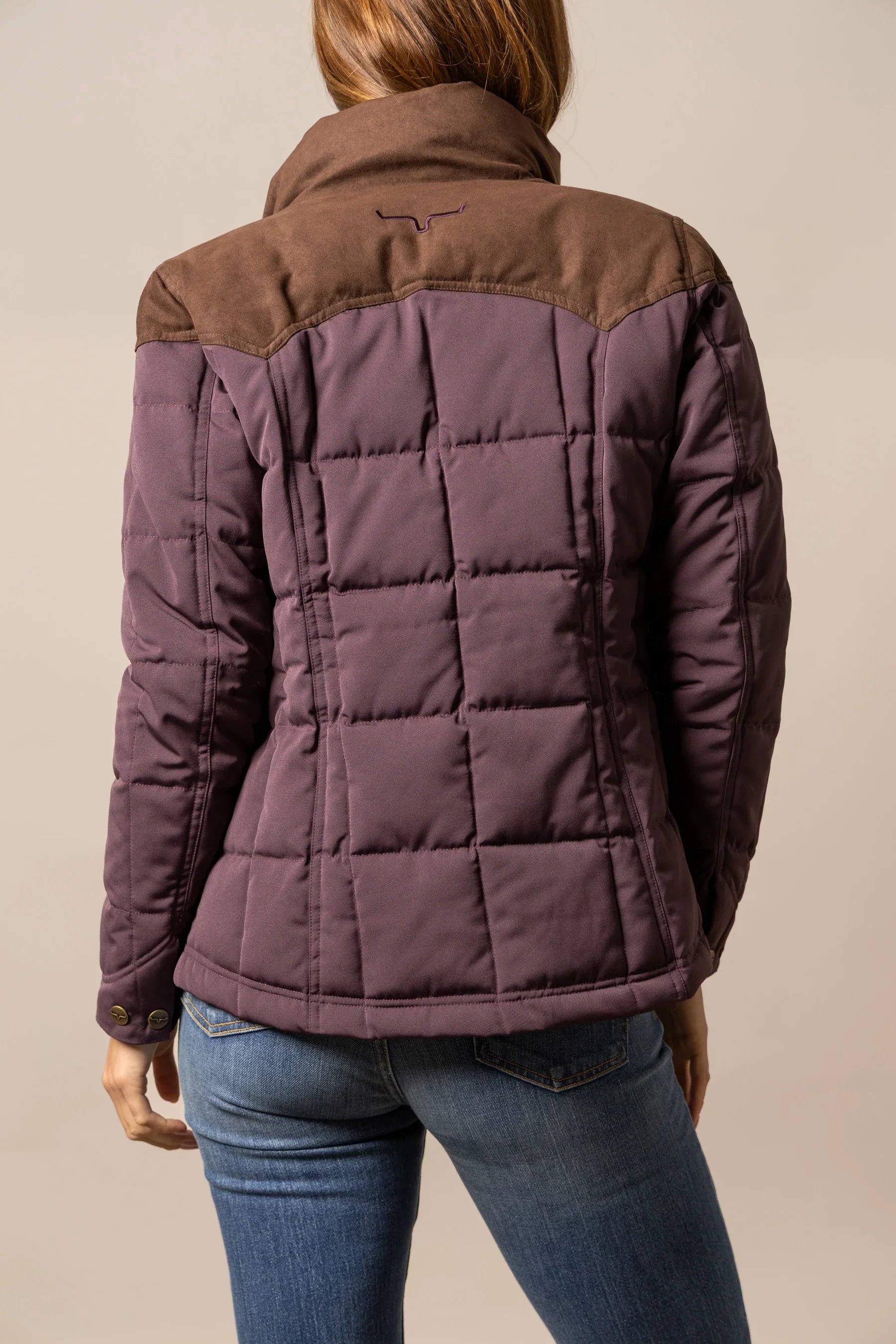 Lenora Jacket | Western Puffer with Yoke & Horn Detail | Kimes Ranch