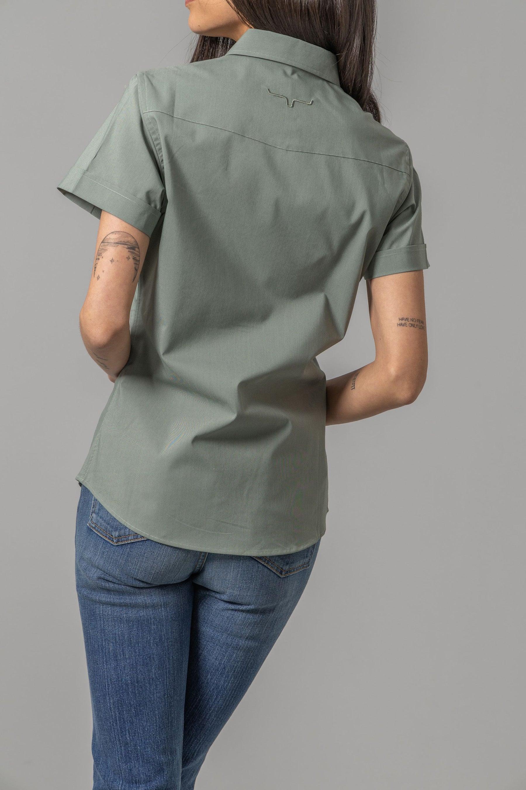 ladies short sleeve dress shirts Kimes Ranch Women's Linville Short Sleeve Shirt