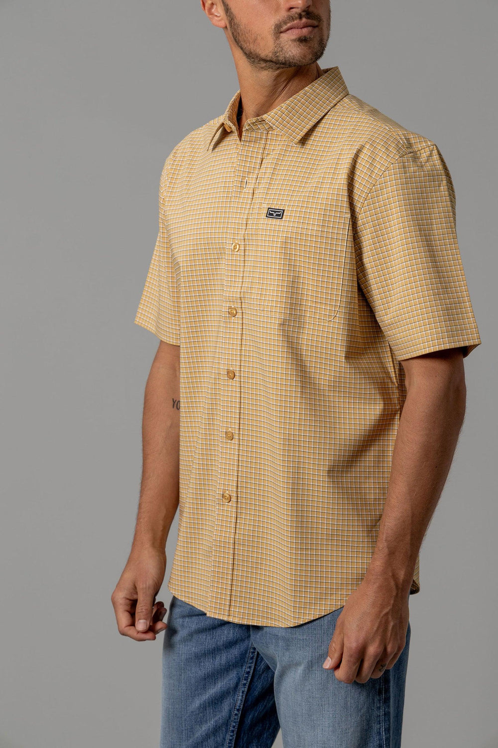 MC Cooper | Men's CoolMax Short Sleeve Button-Up | Kimes Ranch