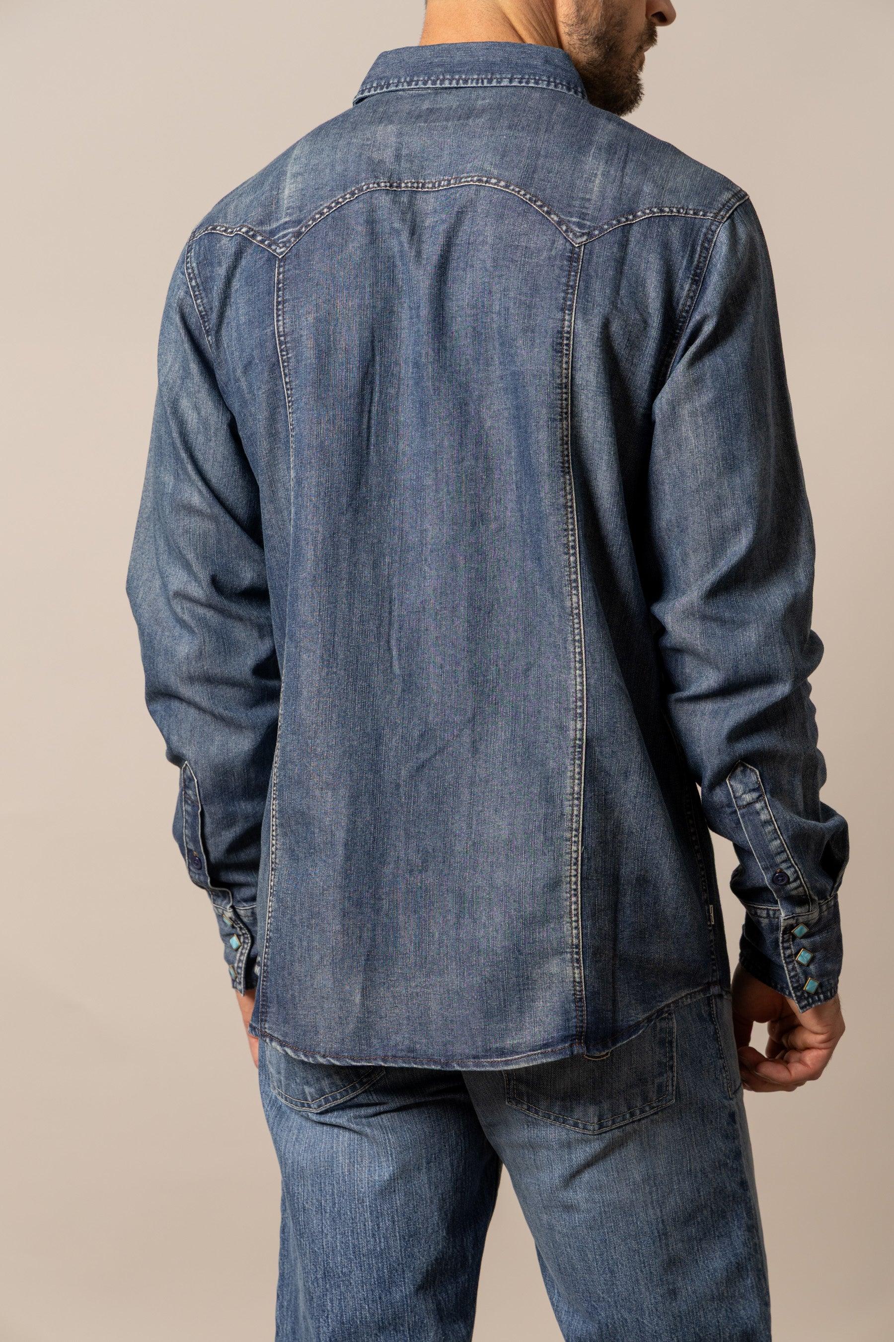 Memphis Shirt | Western Snap Shirt with Horn Detail | Kimes Ranch