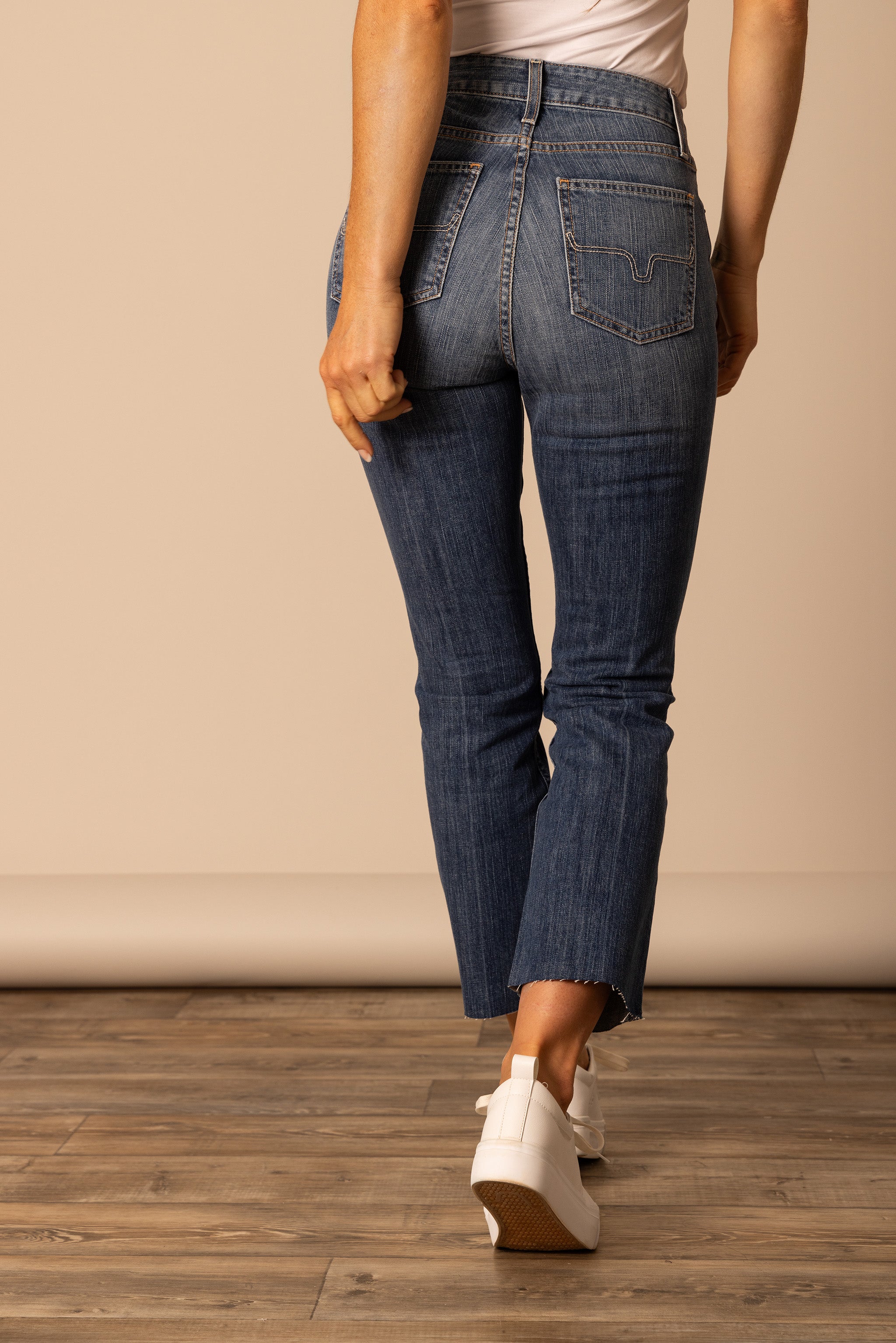 MONSE Cropped Broken Leg Denim 2024 Jeans In Mid Denim