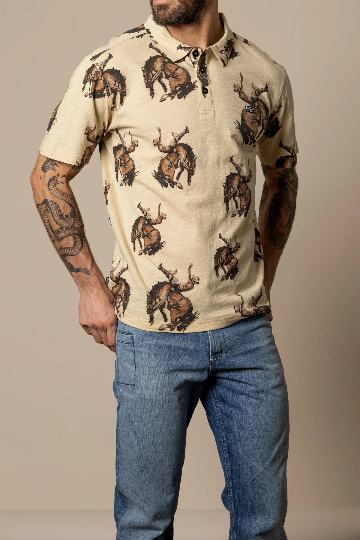 RP Winning Ride Polo | Randy Paul Western Print Shirt | Kimes Ranch