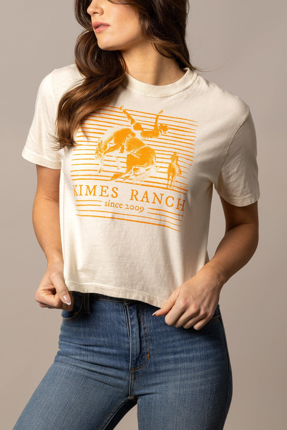 Randy Bareback Cropped T-shirt | Western Graphic Tee | Kimes Ran