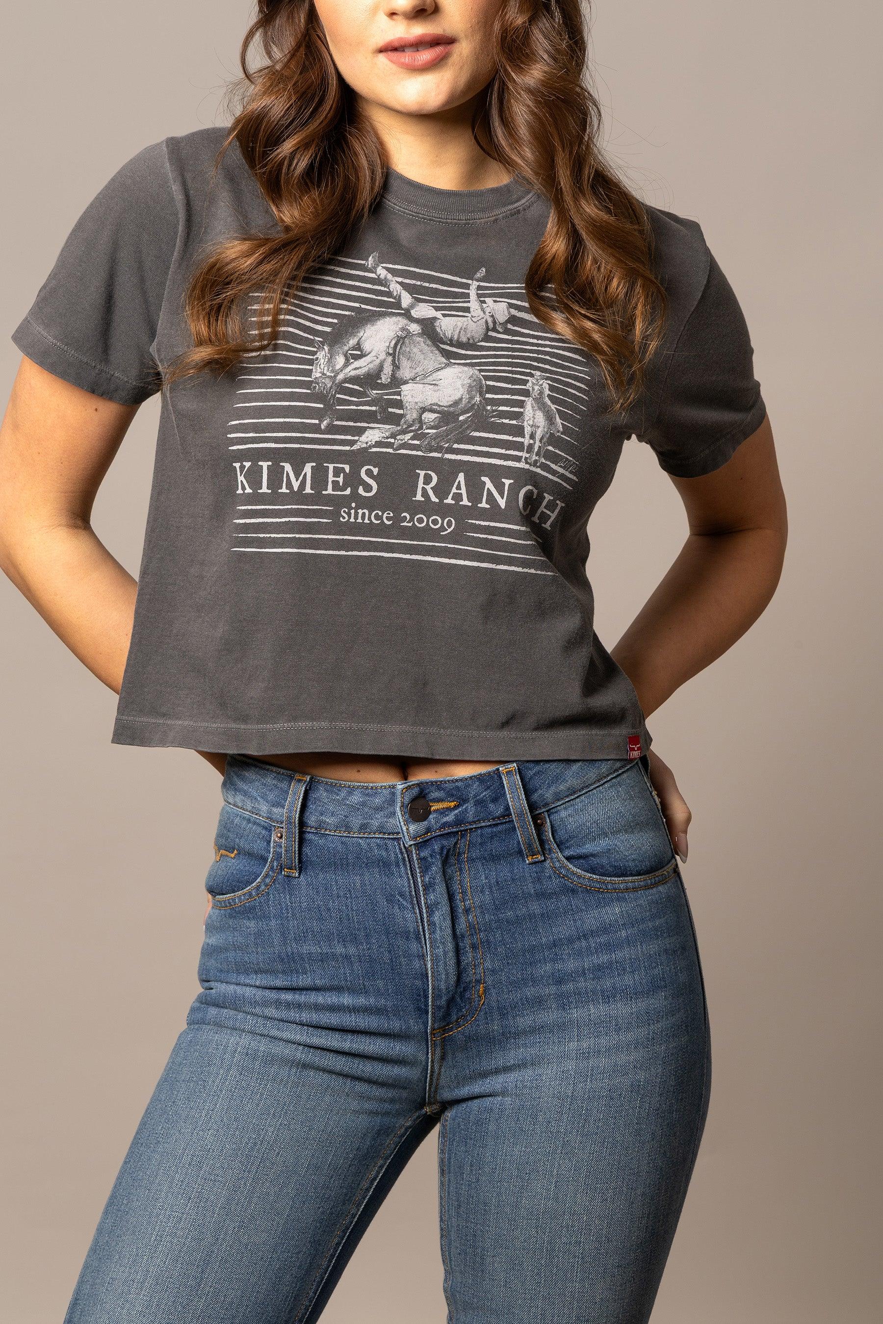 Randy Bareback Cropped T-shirt | Western Graphic Tee | Kimes Ran