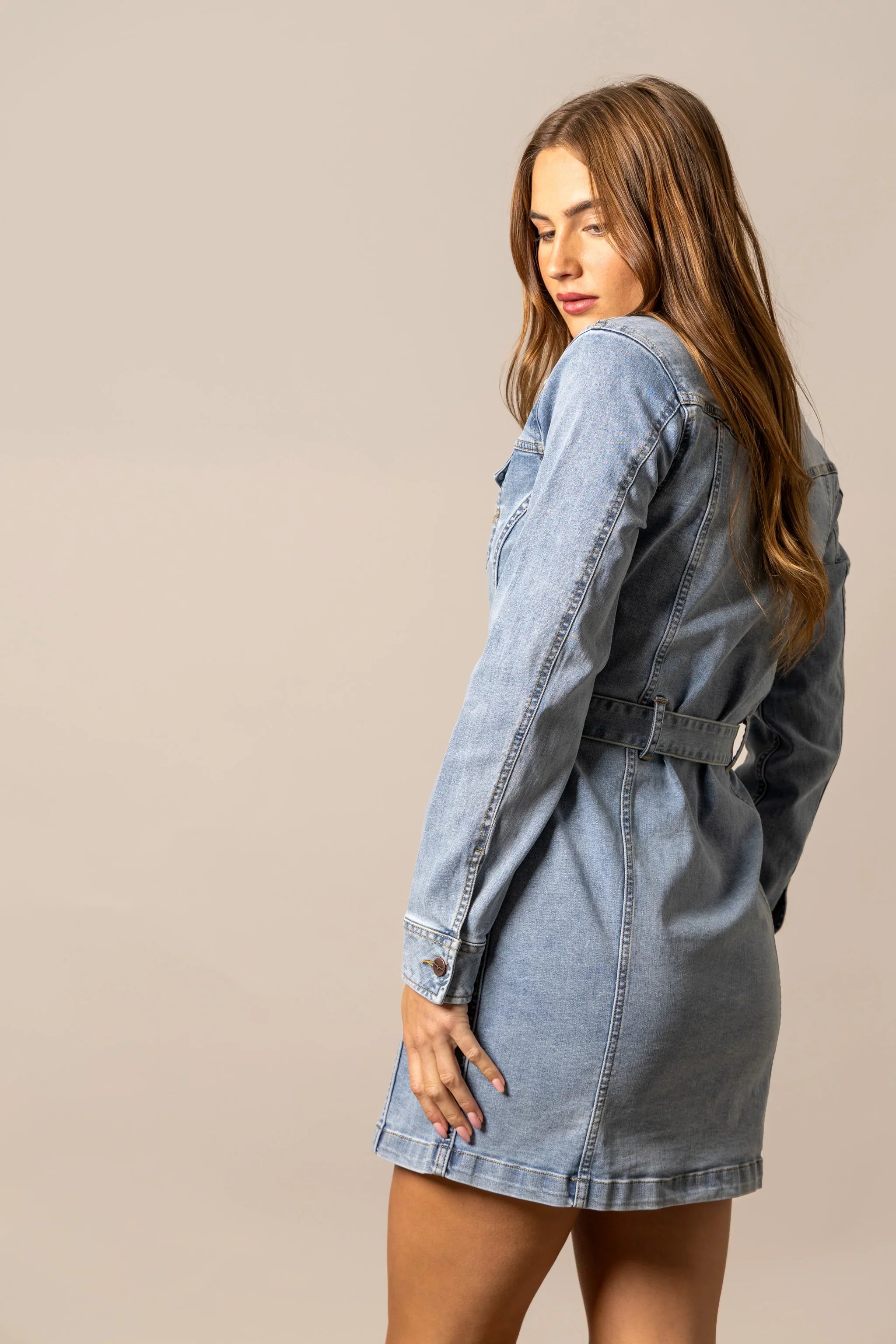 Kimes Ranch - Womens Winslow Trucker Dress - Large / Light Wash Indigo Kimes Ranch - Womens Winslow Trucker Dress - Large / Light Wash Indigo