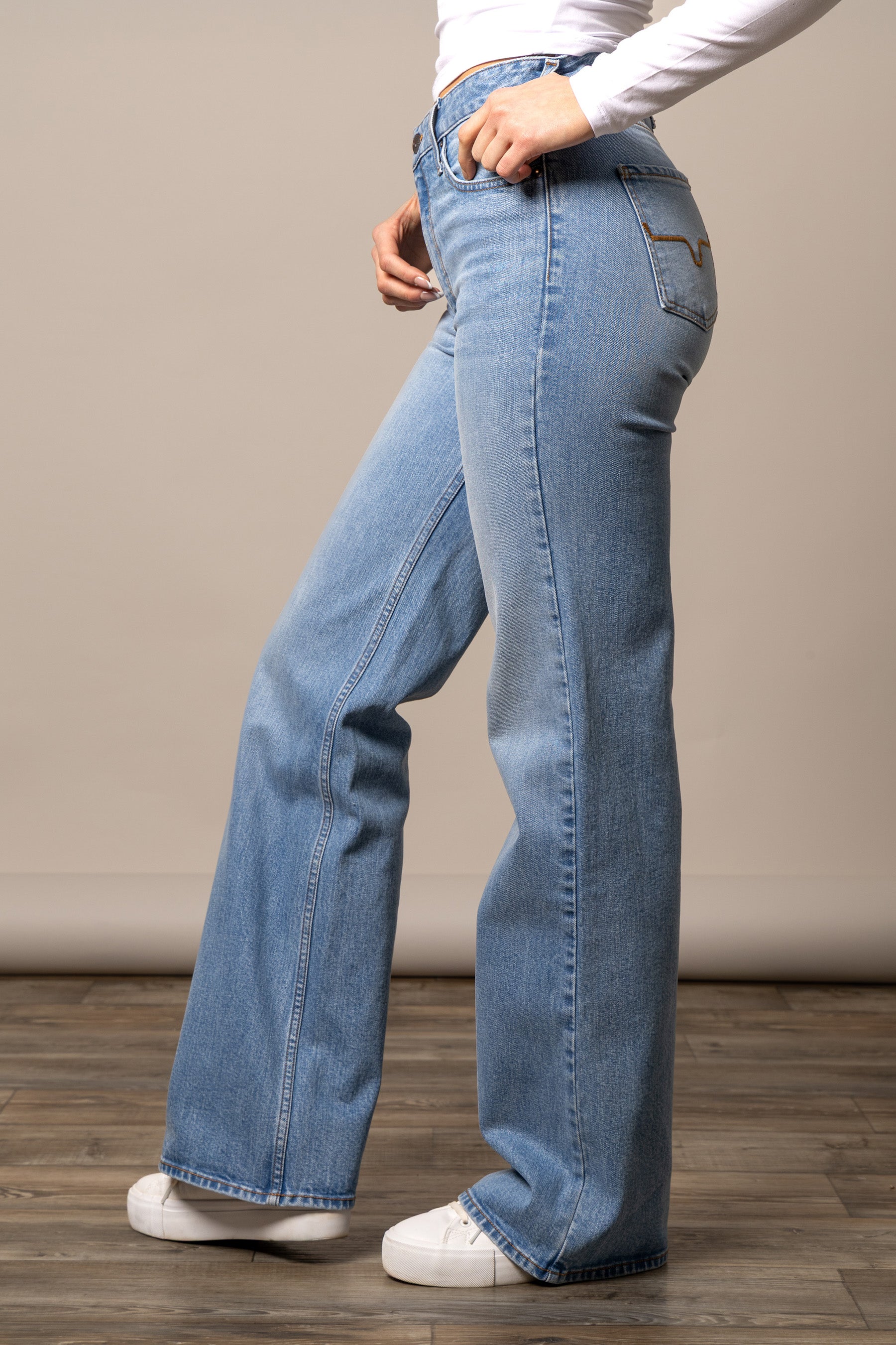 Zoey Jean | High Rise Wide Leg | Kimes Ranch