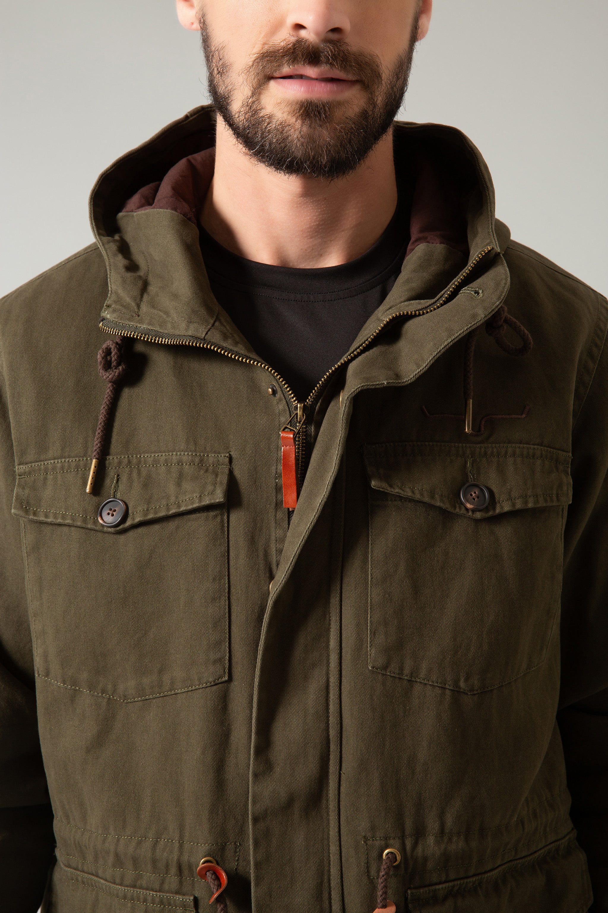 Mens army parka best sale