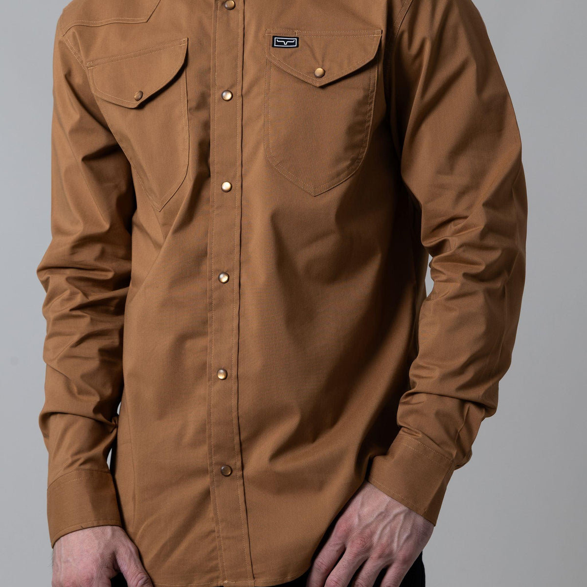 Blackout Western Dress Shirt | Pearl Snap Buttons | Kimes Ranch Black / XXXXLarge