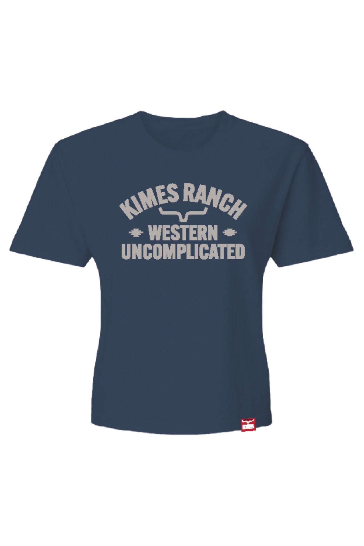 Kimes Ranch Cavell short sleeve t-shirt in Blue Jean with Western Uncomplicated graphic print