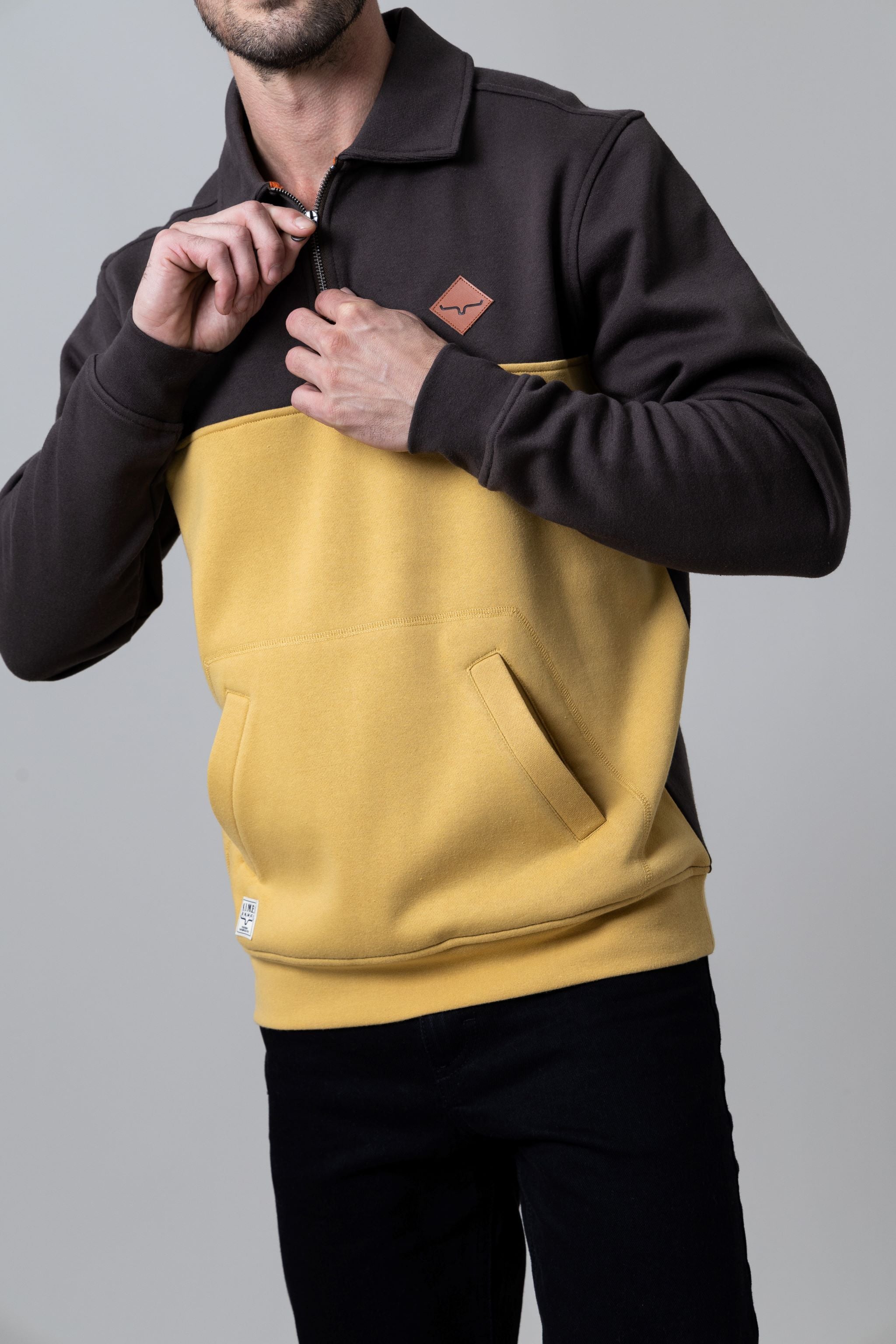 Mustard sweatshirt mens best sale