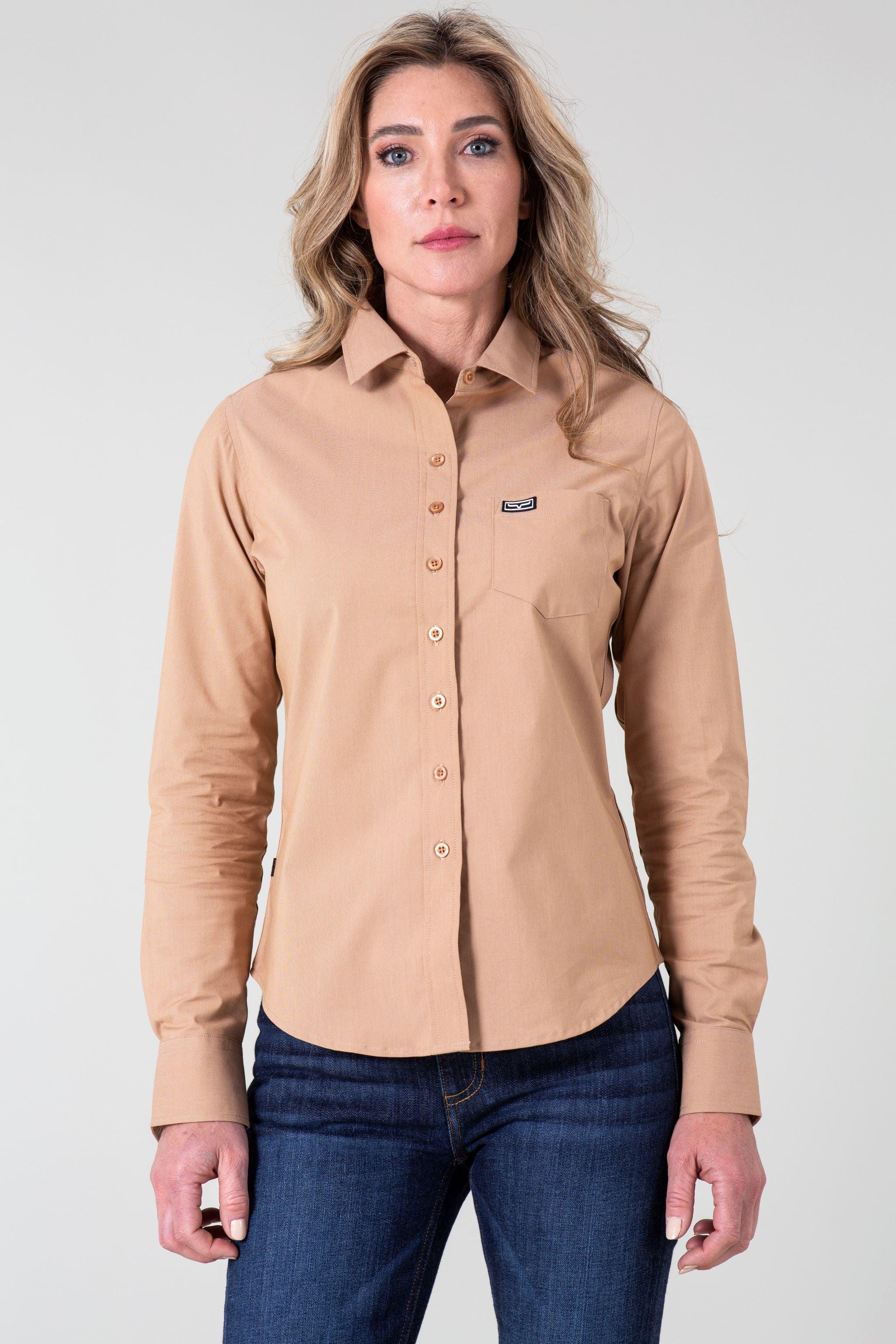 Kimes Ranch Ladies Silver Linville L/S Shirt Kimes Ranch Ladies Silver Linville L/S Shirt