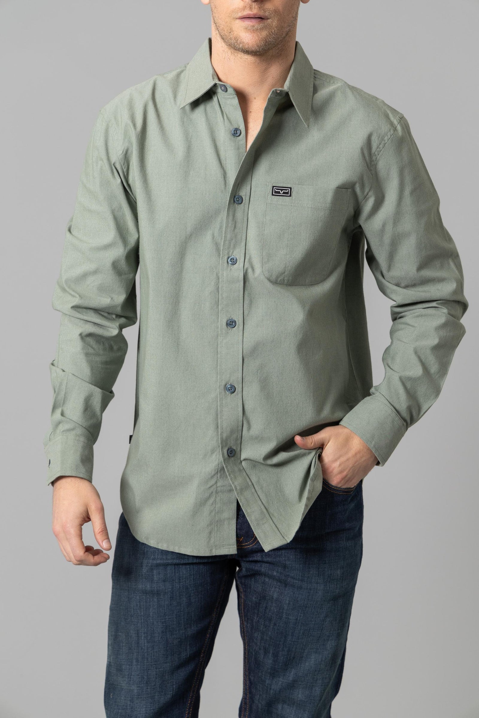 Kimes Ranch Long Sleeved Shirt - Linville (Tobacco) main image 1