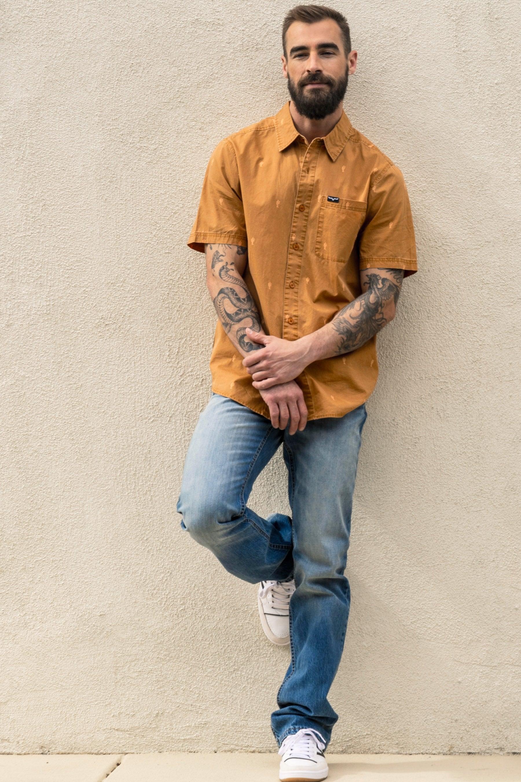 Kimes Ranch Mens Barney Light Wash 100% Cotton Jeans Kimes Ranch Mens Barney Light Wash 100% Cotton Jeans
