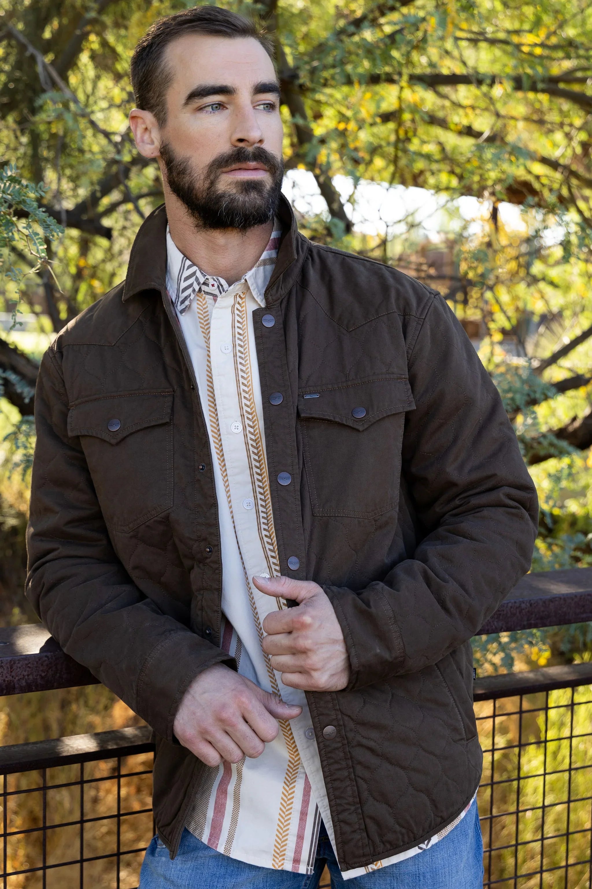 Dickson Shacket | Western Quilted Work Shirt | Kimes Ranch