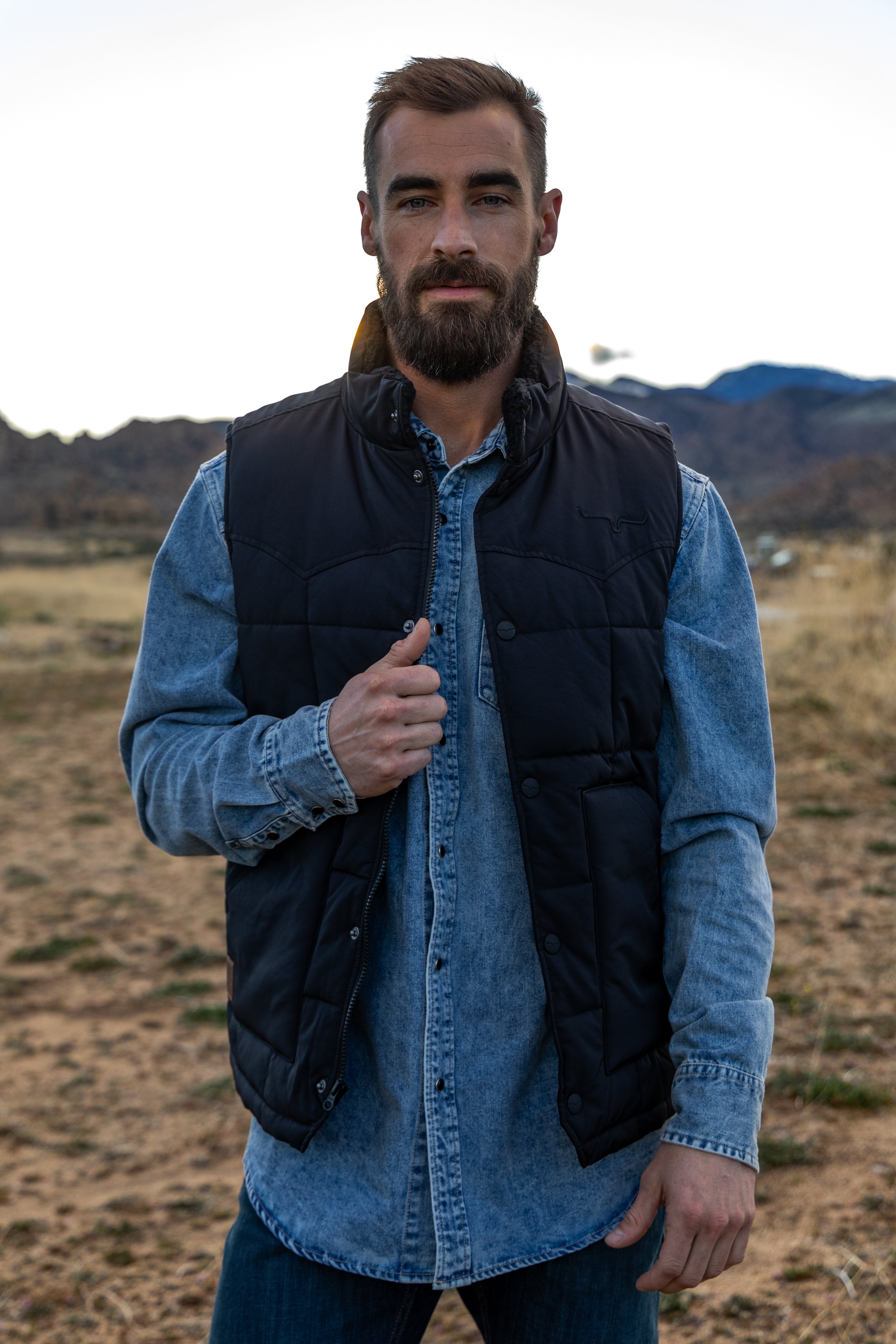 Muir Trail Vest | Color Block Western Vest | Kimes Ranch