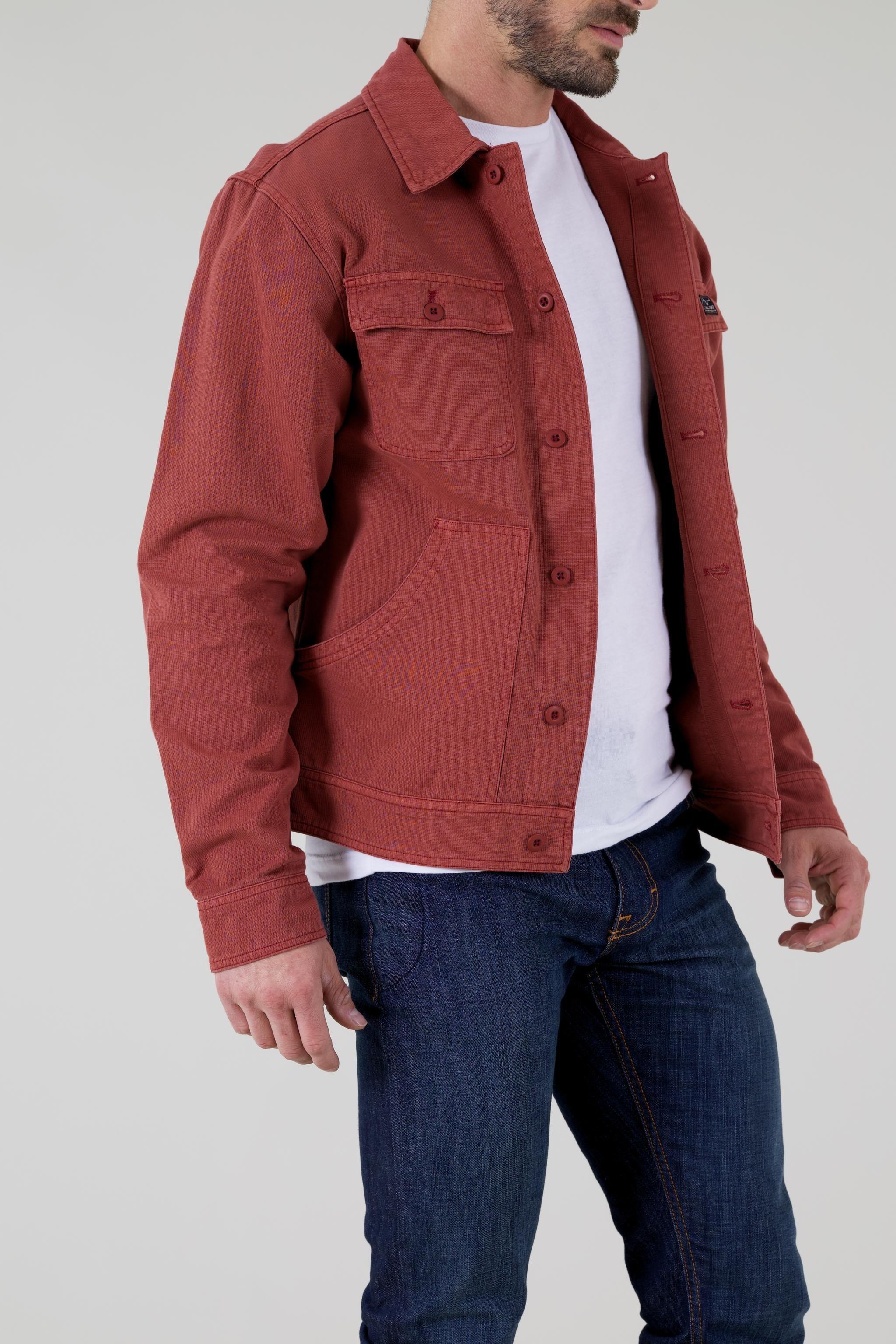Denim Dark Red Coat Mens Denim Red Anorak Mens Robins Jeans