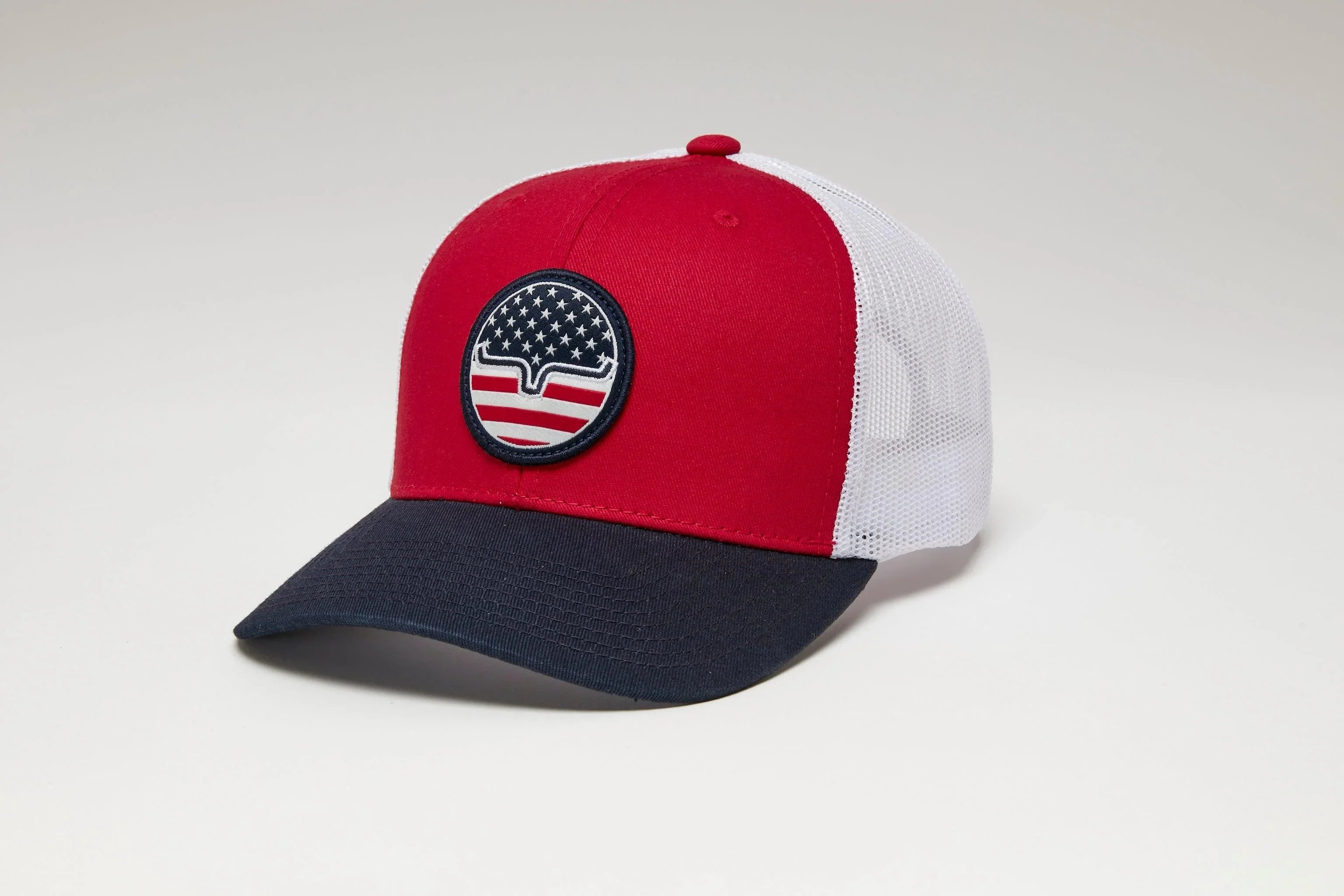 Stars N Stripes Hat | Patriotic Trucker Style | Kimes Ranch
