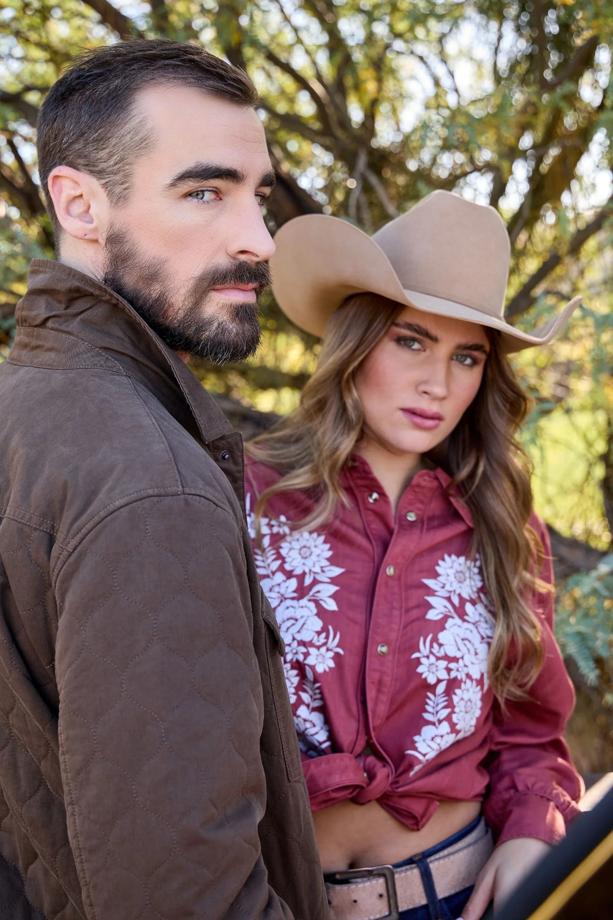 Mae Embroidered Blouse | Tencel Long Sleeve with Floral | Kimes Ranch
